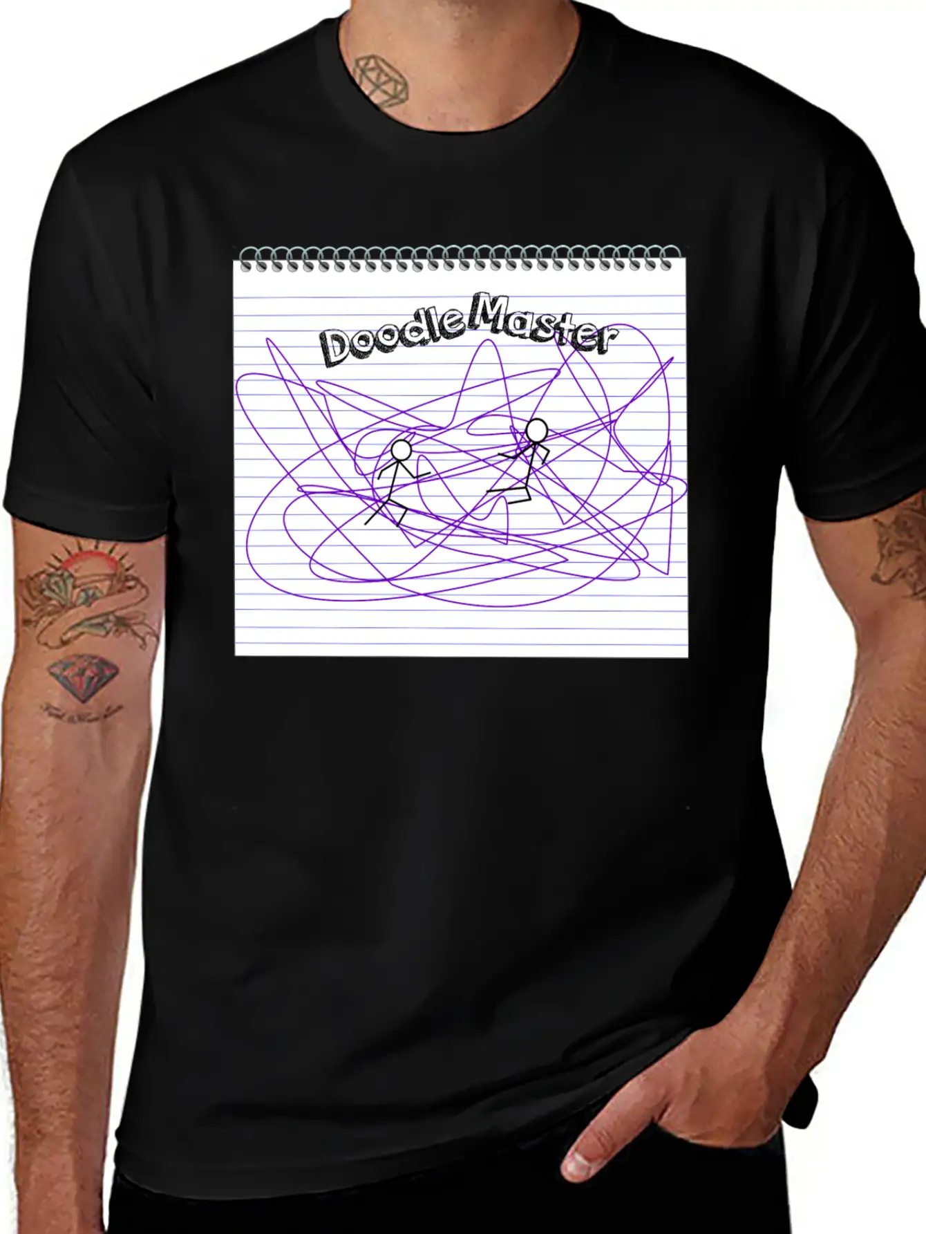 Doodle Master Unisex Short Sleeve Soft Cotton T-Shirt – Casual Everyday Wear