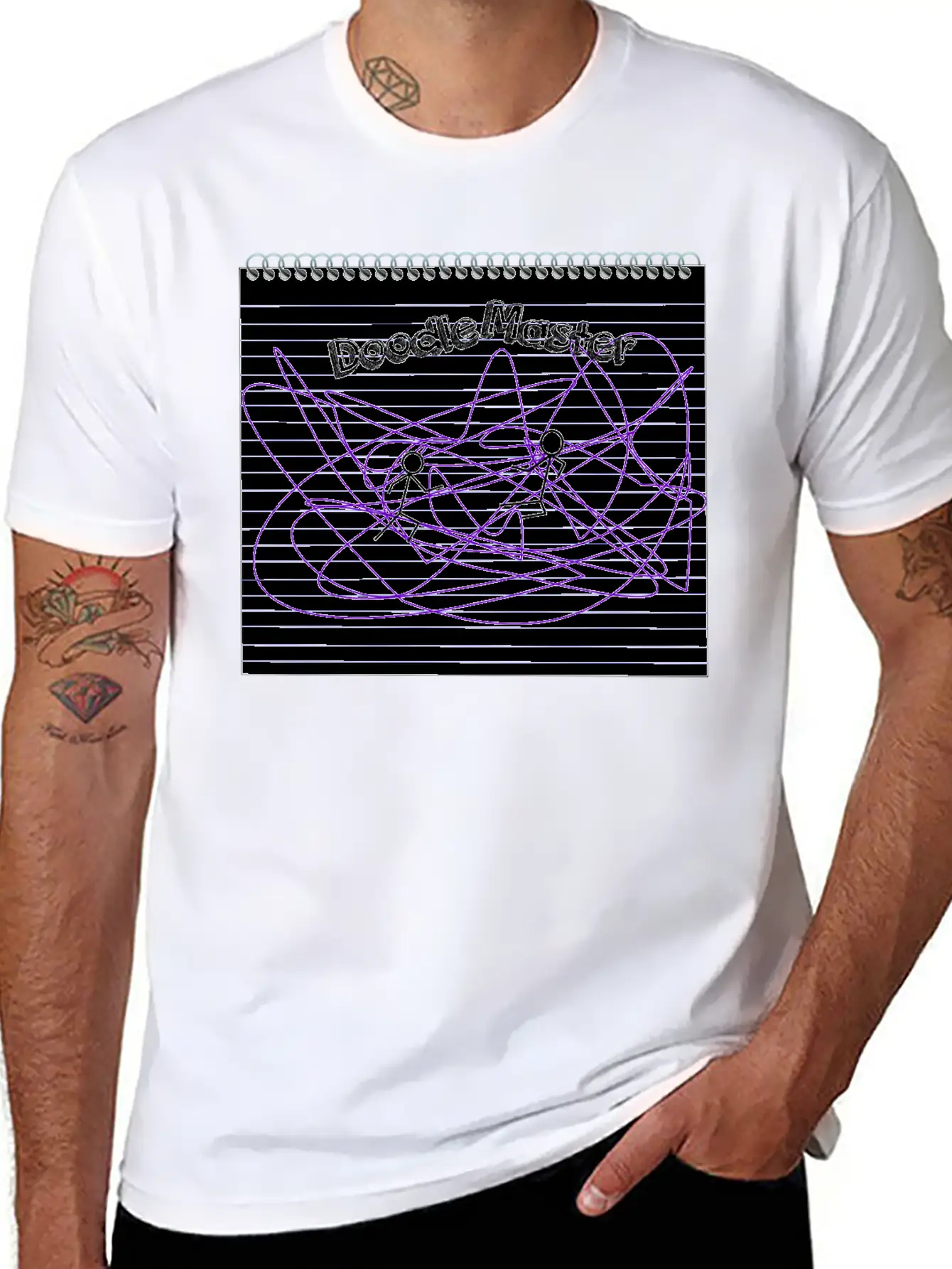 Doodle Master Unisex Short Sleeve Soft Cotton T-Shirt – Casual Everyday Wear