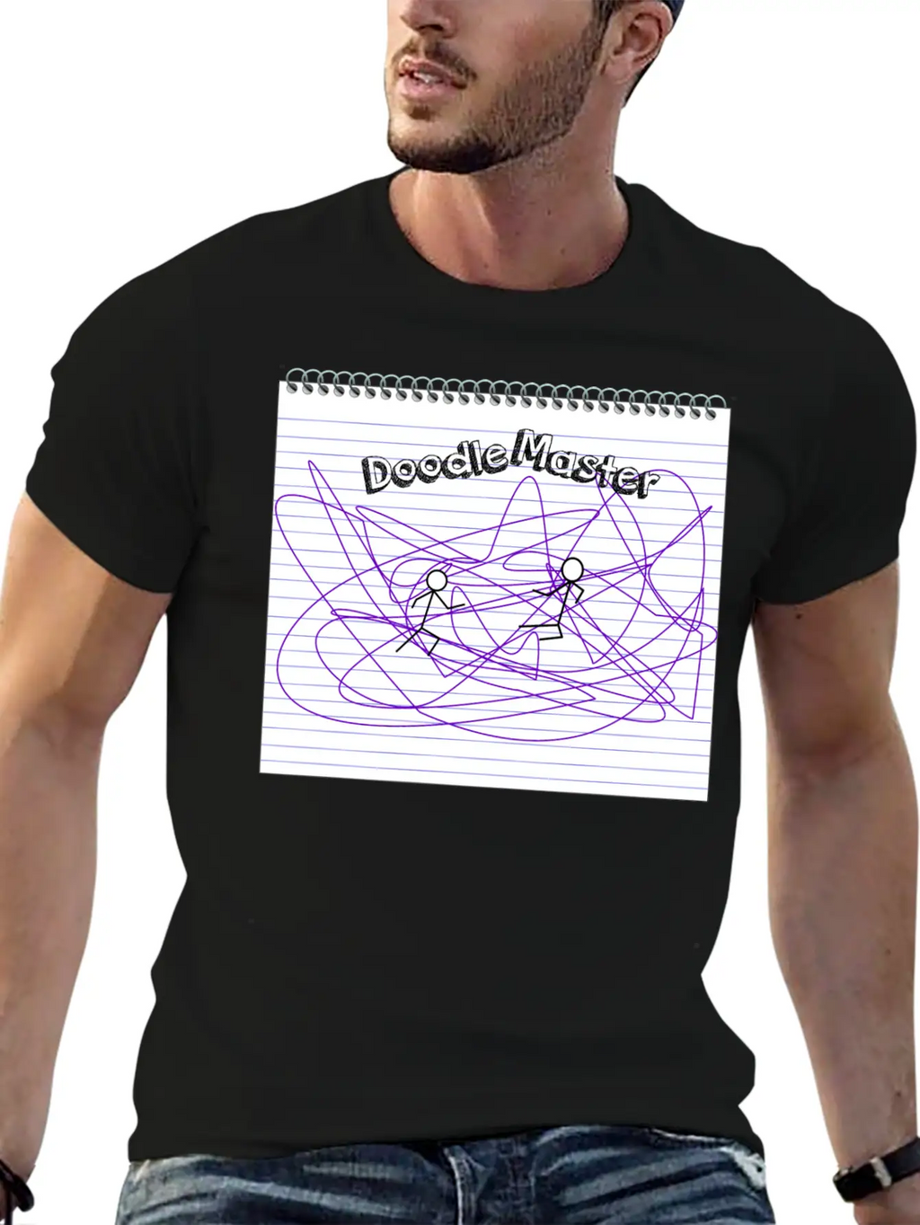 Doodle Master Unisex Short Sleeve Soft Cotton T-Shirt – Casual Everyday Wear