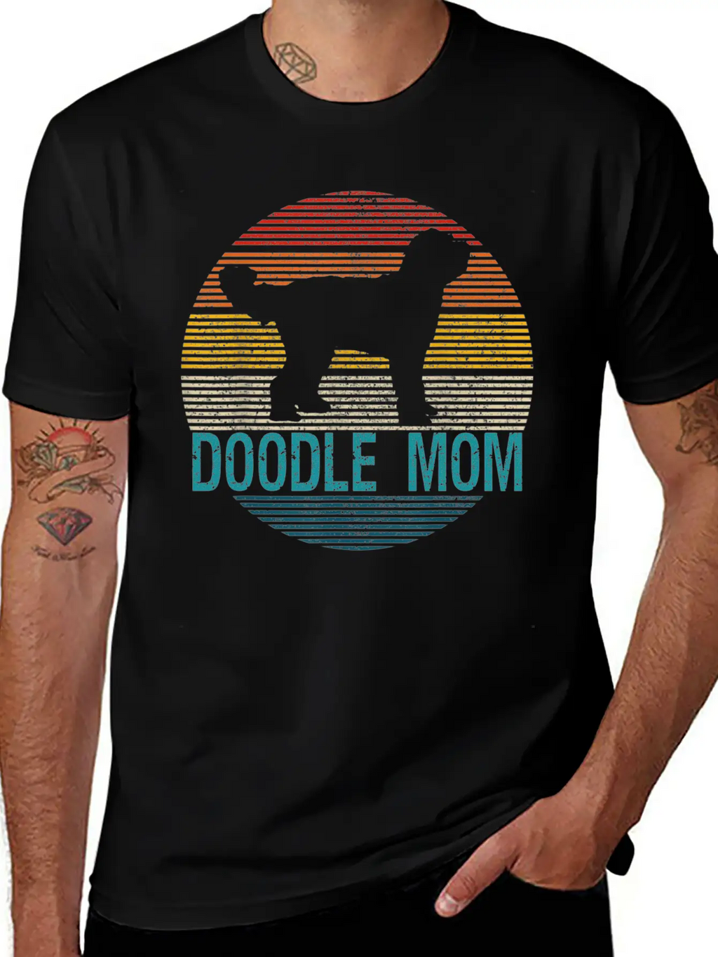 Doodle Mom Dog Owner Unisex Short Sleeve Soft Cotton T-Shirt – Casual Everyday Wear