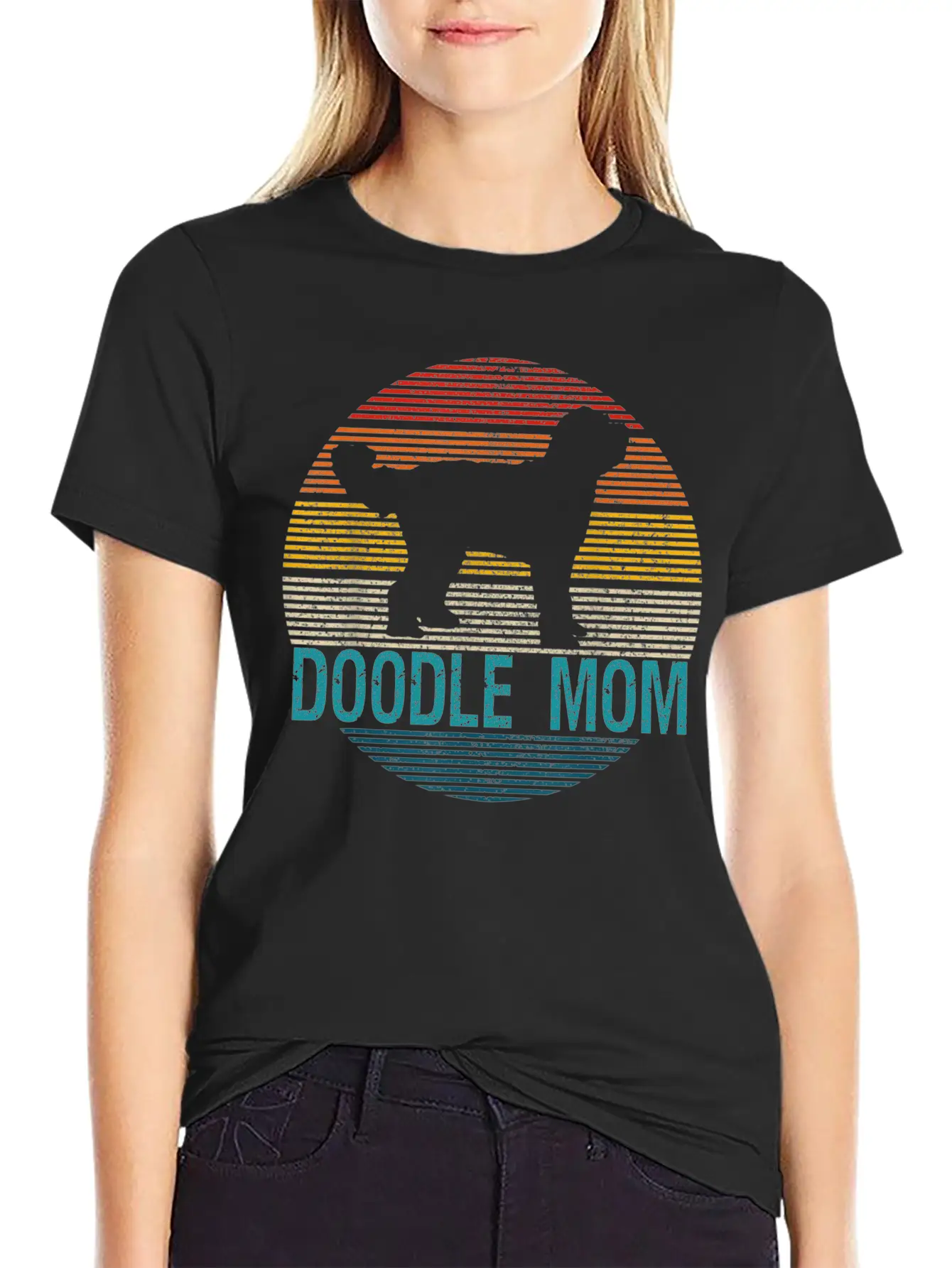 Doodle Mom Dog Owner Unisex Short Sleeve Soft Cotton T-Shirt – Casual Everyday Wear