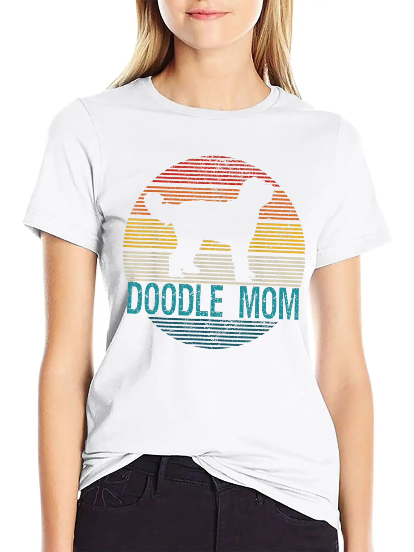 Doodle Mom Dog Owner Unisex Short Sleeve Soft Cotton T-Shirt – Casual Everyday Wear
