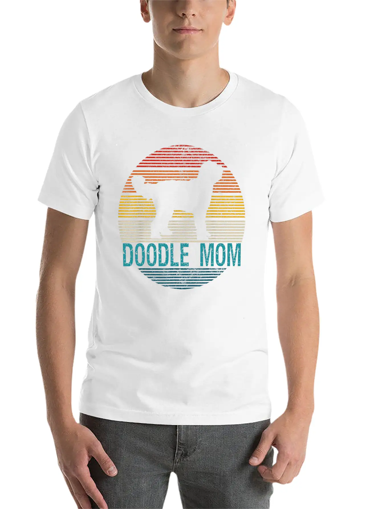 Doodle Mom Dog Owner Unisex Short Sleeve Soft Cotton T-Shirt – Casual Everyday Wear