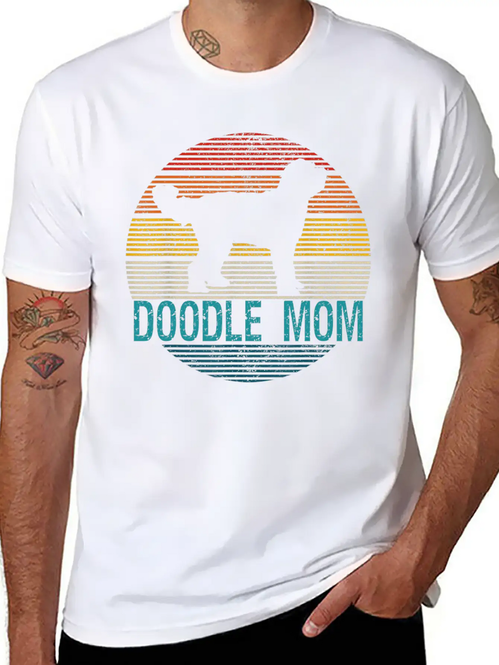 Doodle Mom Dog Owner Unisex Short Sleeve Soft Cotton T-Shirt – Casual Everyday Wear