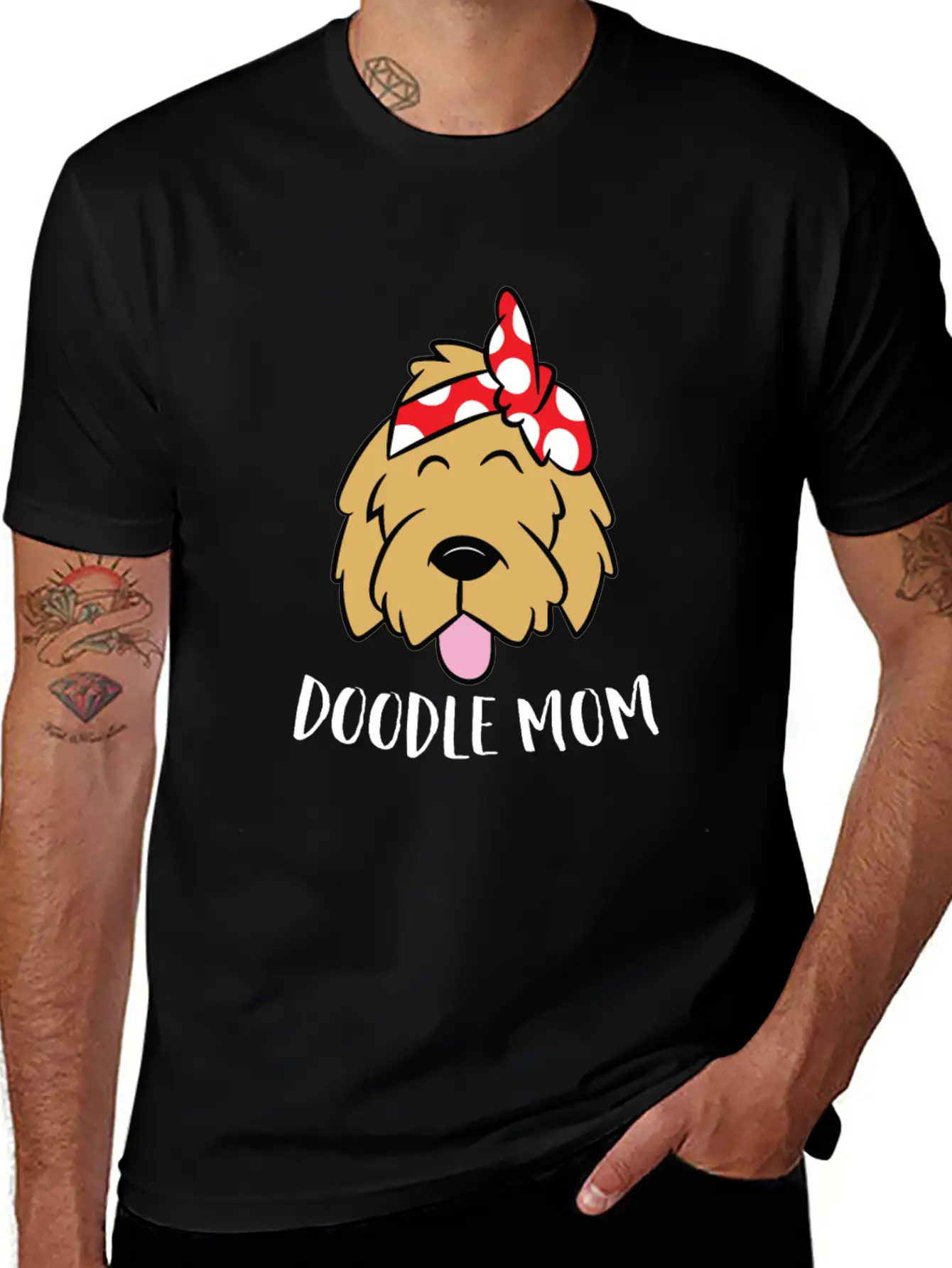 Doodle Mom Goldendoodle Mother Doodle Mama Stylish Everyday T-Shirt – Unisex Basic Cotton Tee