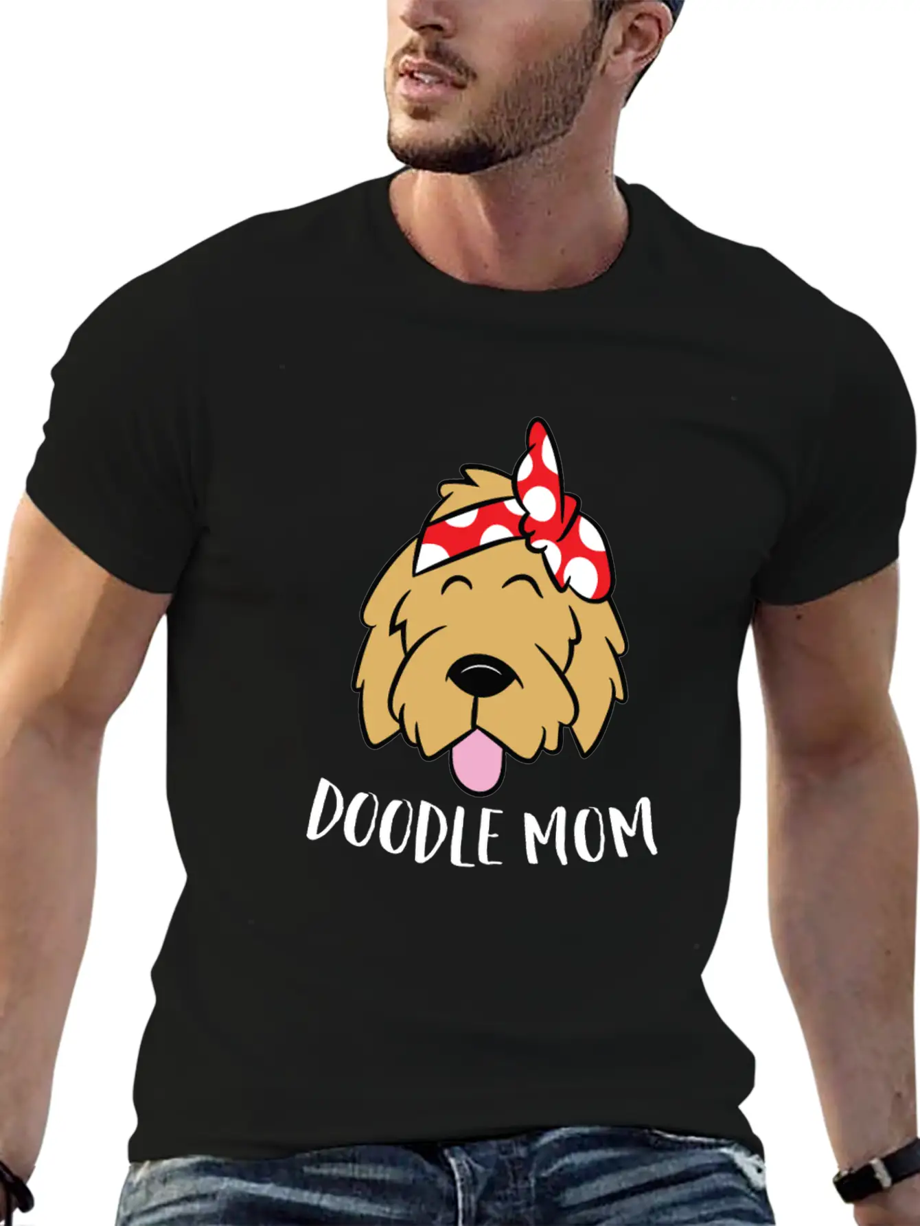 Doodle Mom Goldendoodle Mother Doodle Mama Stylish Everyday T-Shirt – Unisex Basic Cotton Tee