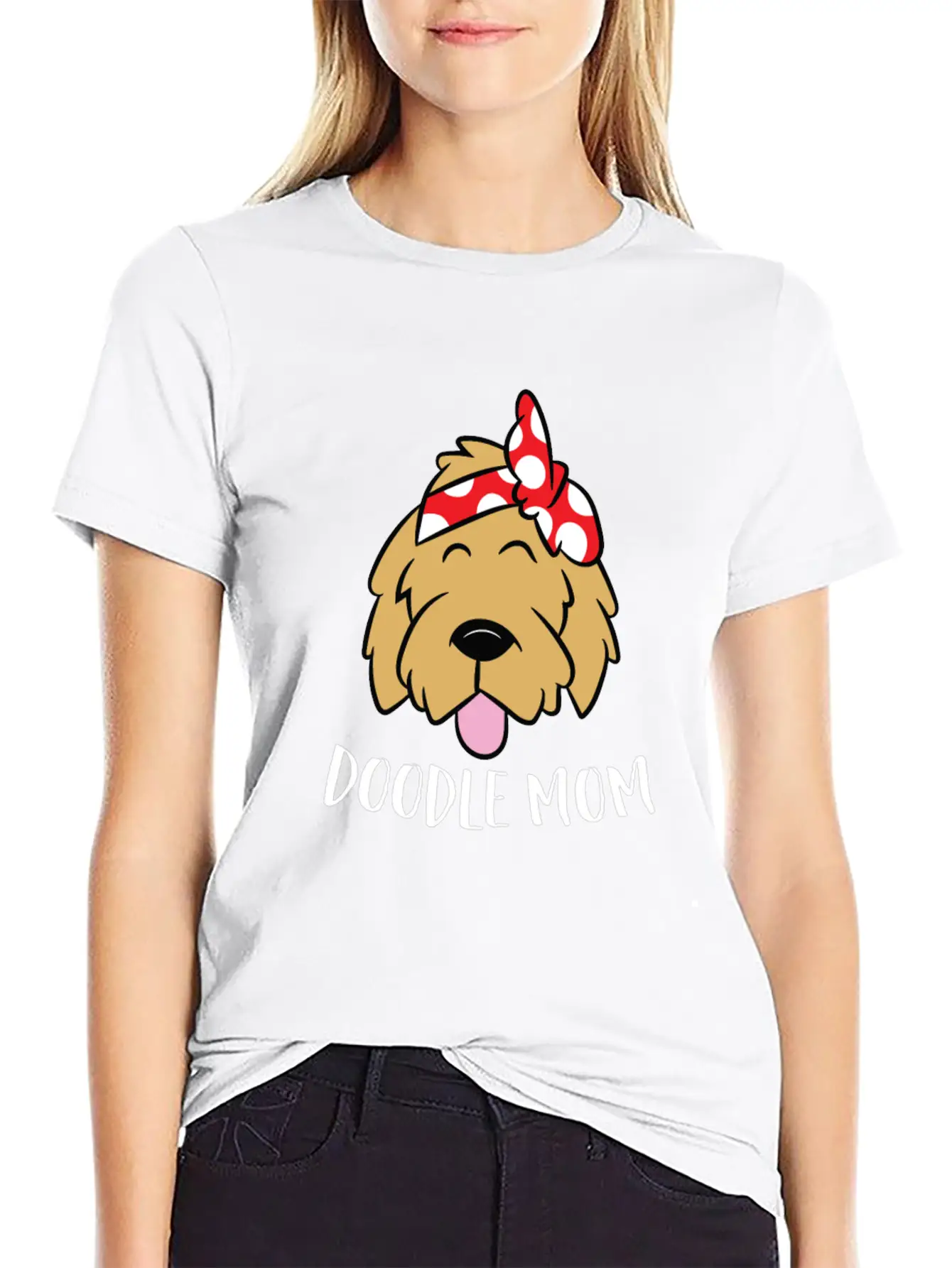 Doodle Mom Goldendoodle Mother Doodle Mama Stylish Everyday T-Shirt – Unisex Basic Cotton Tee