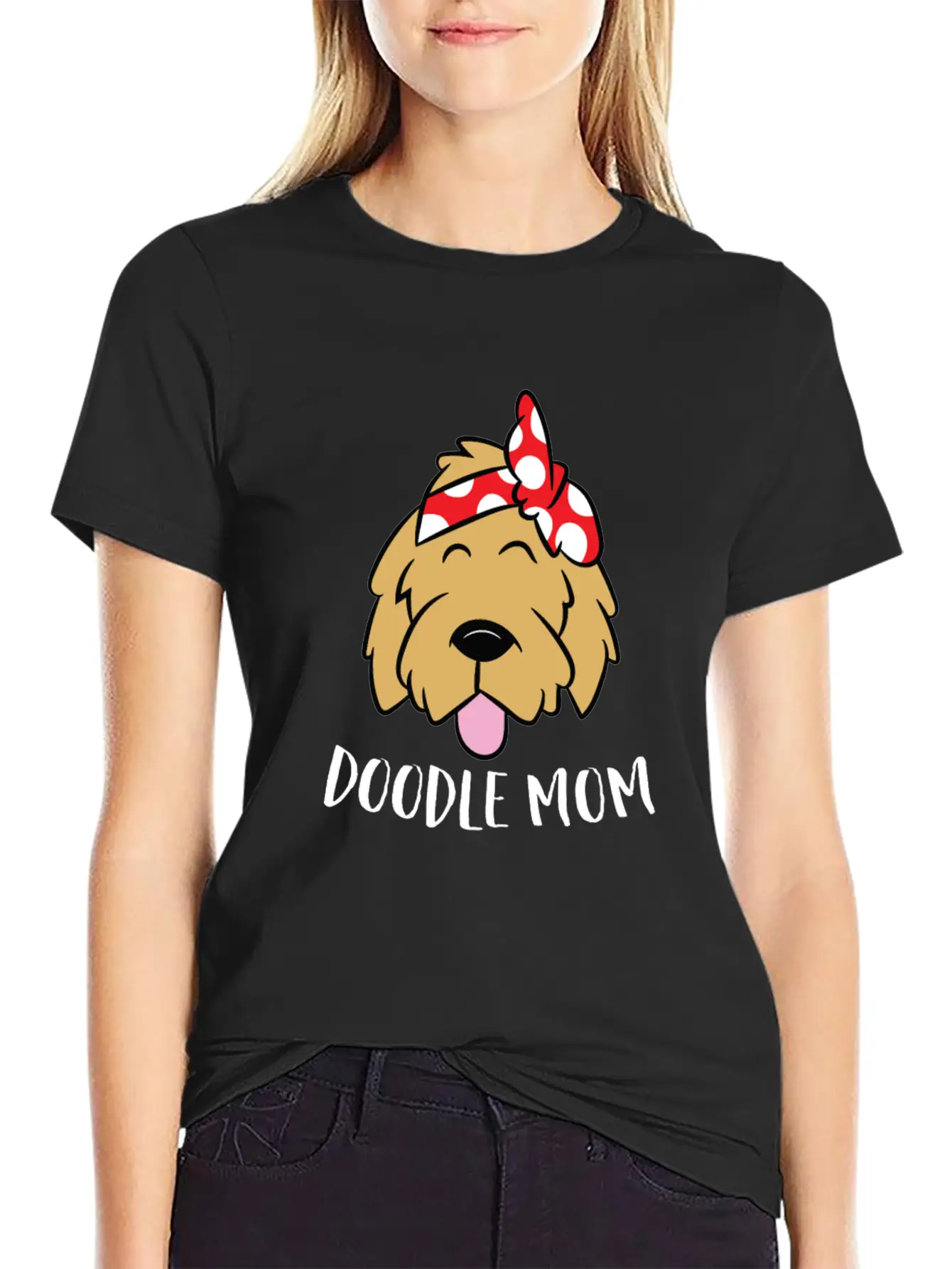 Doodle Mom Goldendoodle Mother Doodle Mama Stylish Everyday T-Shirt – Unisex Basic Cotton Tee