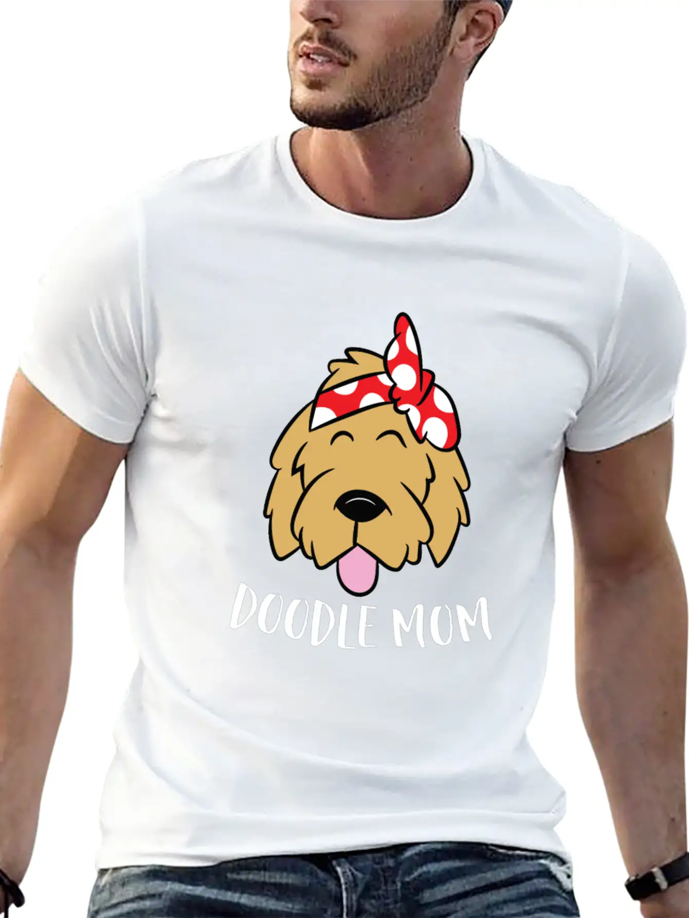 Doodle Mom Goldendoodle Mother Doodle Mama Stylish Everyday T-Shirt – Unisex Basic Cotton Tee