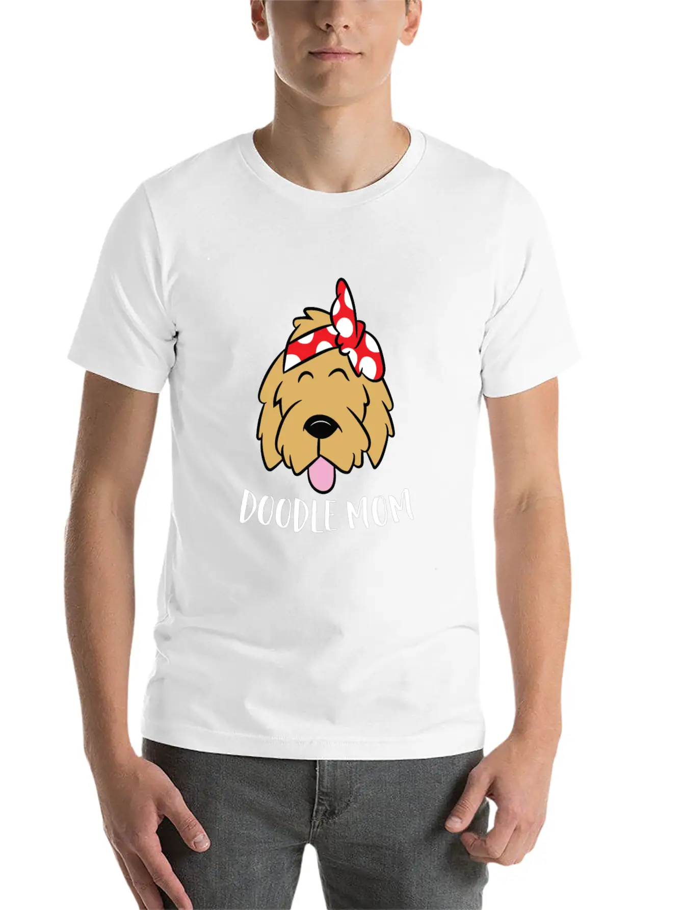 Doodle Mom Goldendoodle Mother Doodle Mama Stylish Everyday T-Shirt – Unisex Basic Cotton Tee