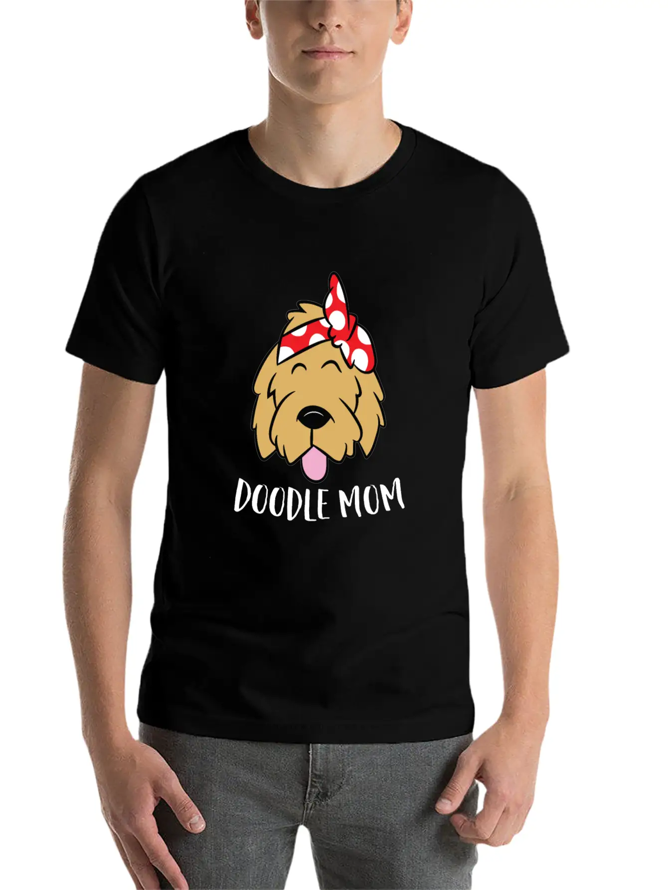 Doodle Mom Goldendoodle Mother Doodle Mama Stylish Everyday T-Shirt – Unisex Basic Cotton Tee