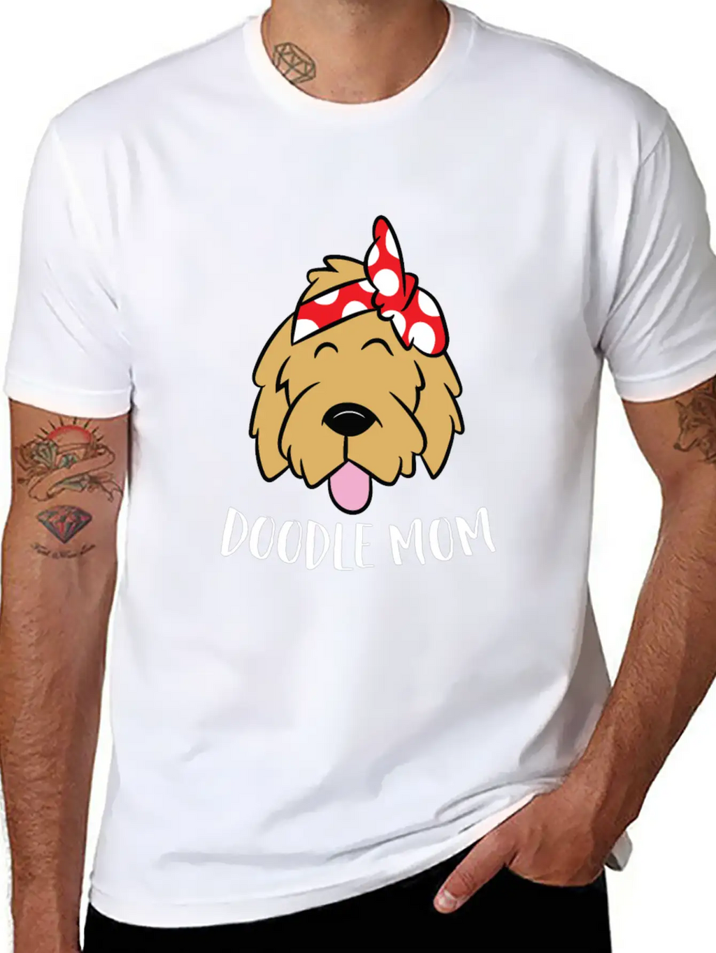 Doodle Mom Goldendoodle Mother Doodle Mama Stylish Everyday T-Shirt – Unisex Basic Cotton Tee