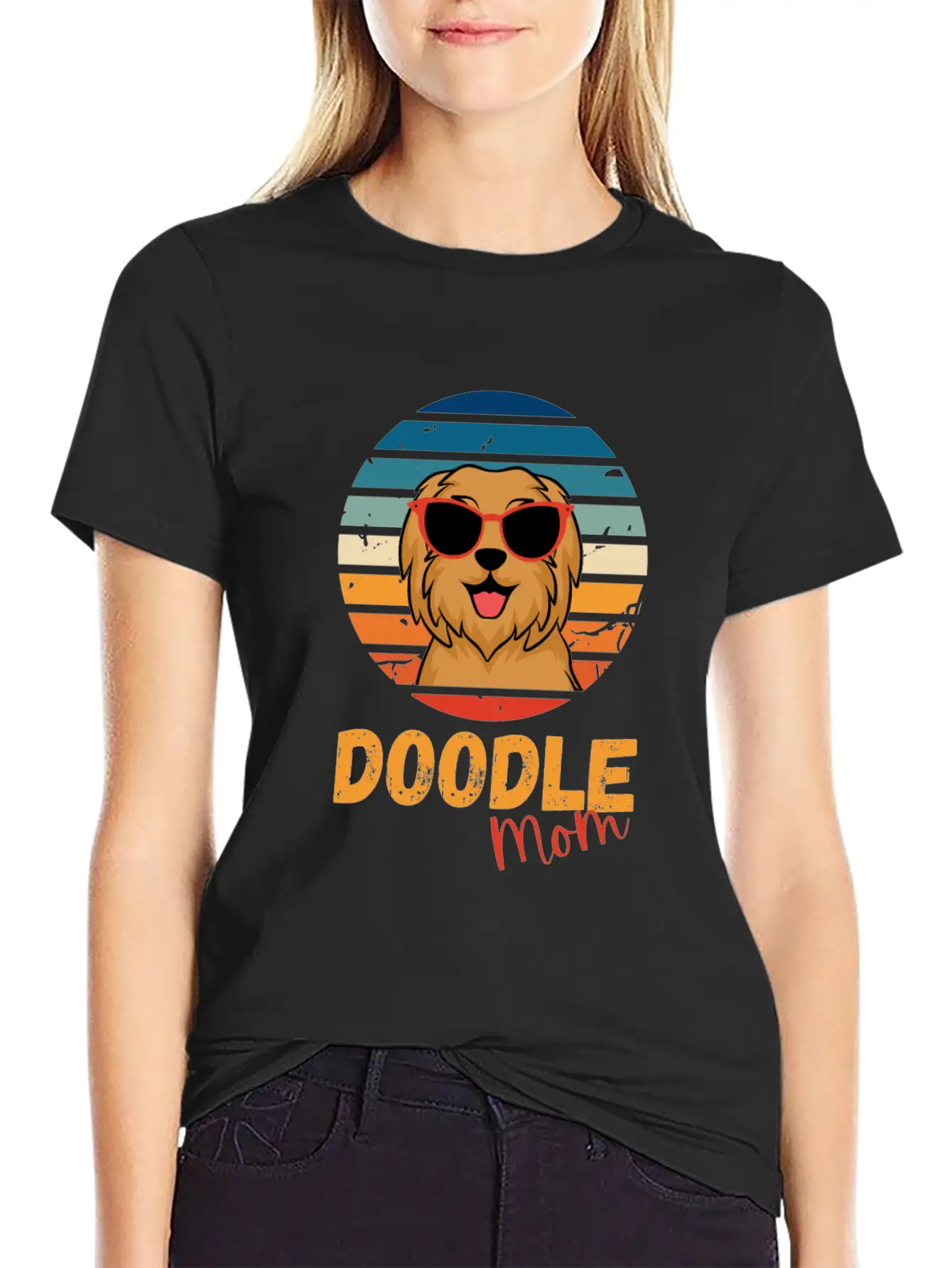 Doodle Mom Unisex Casual T-Shirt – Clean Design For Daily Comfort