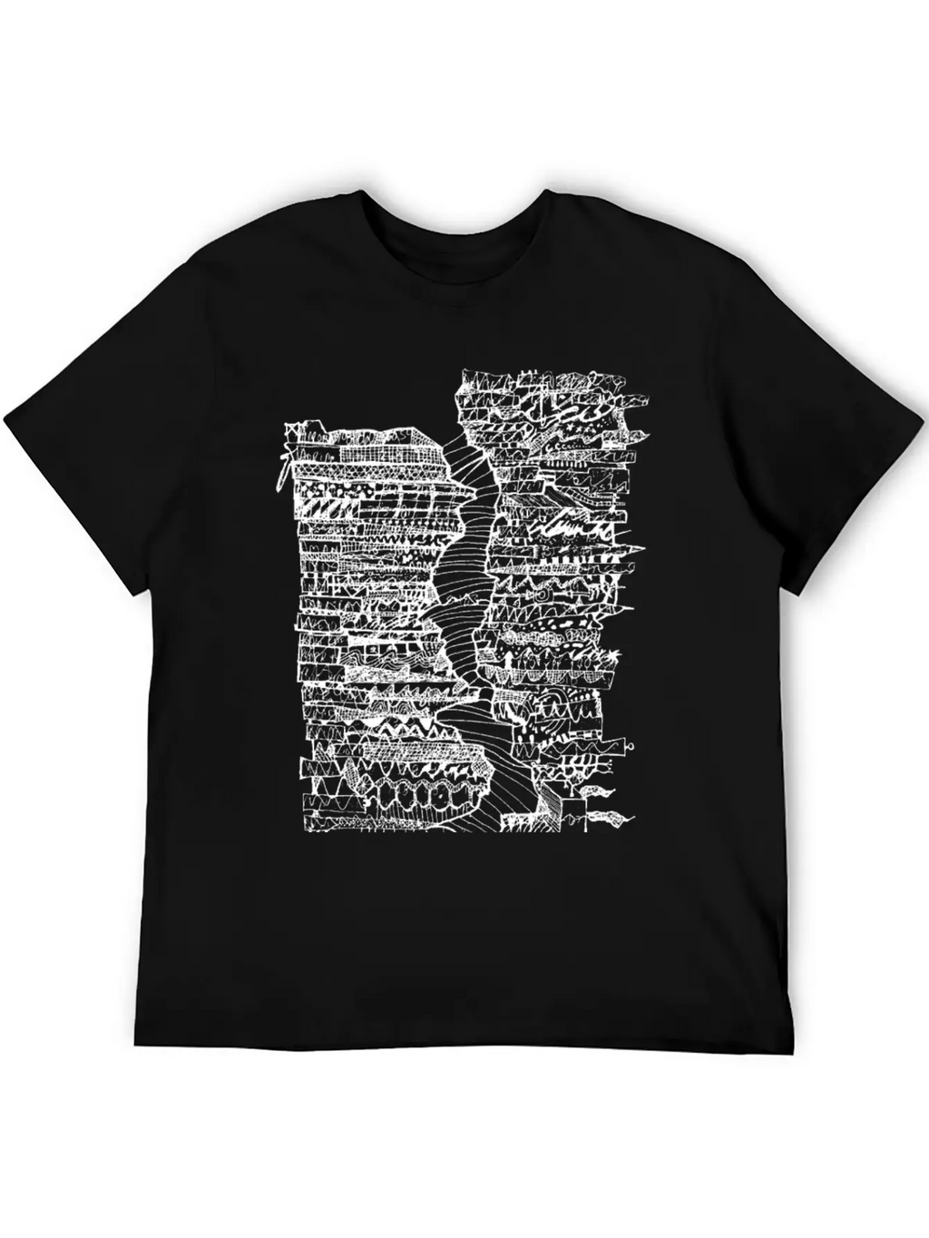 Doodle Tube WHT Unisex Casual T-Shirt – Clean Design For Daily Comfort