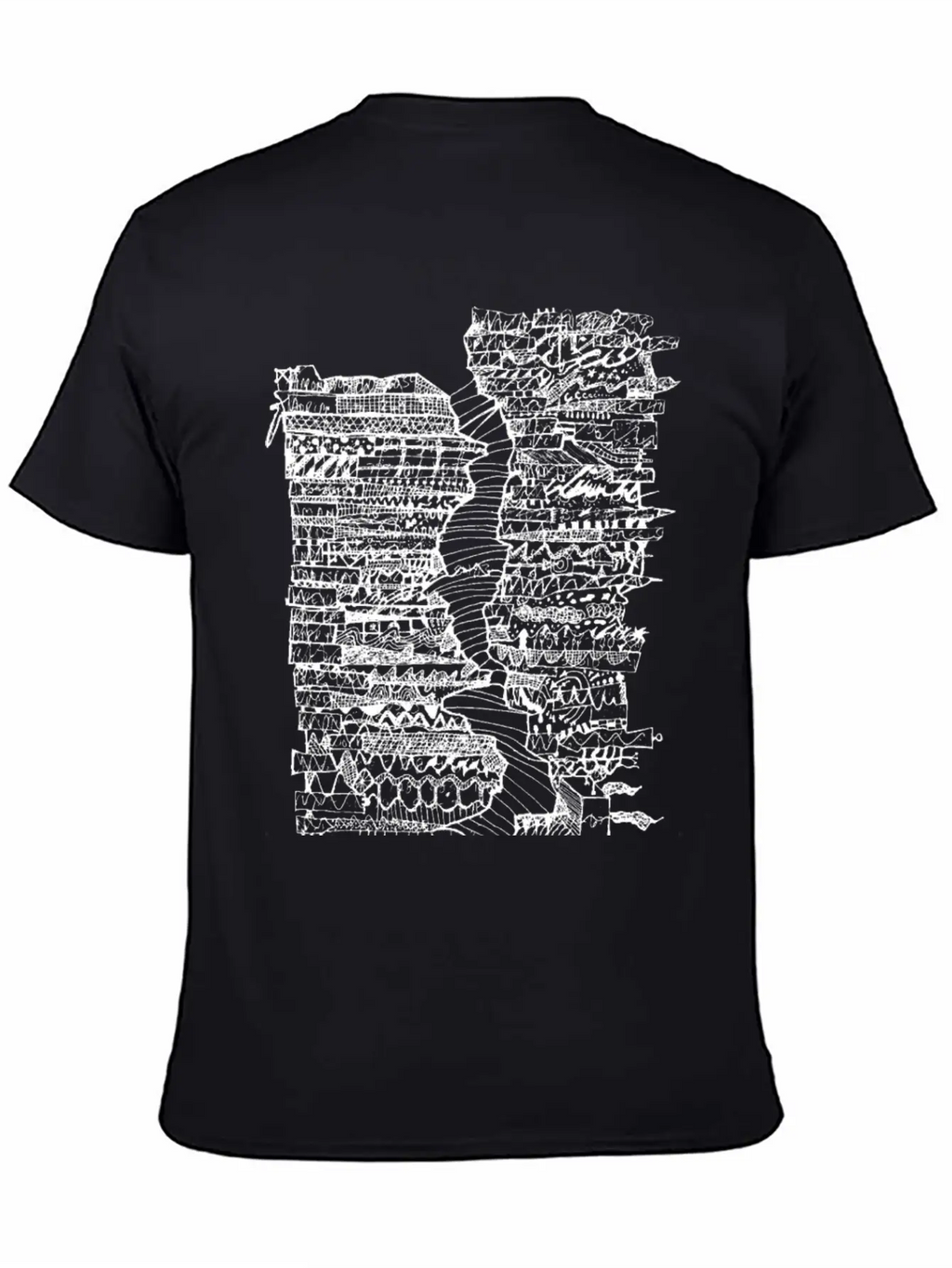 Doodle Tube WHT Unisex Casual T-Shirt – Clean Design For Daily Comfort