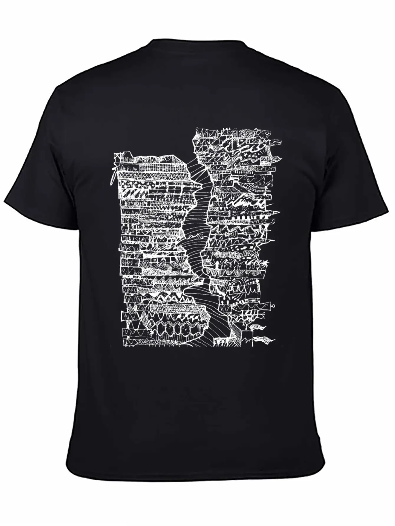 Doodle Tube WHT Unisex Casual T-Shirt – Clean Design For Daily Comfort