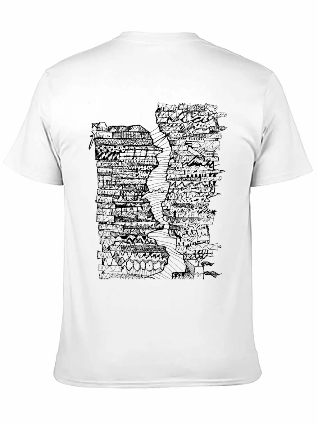 Doodle Tube WHT Unisex Casual T-Shirt – Clean Design For Daily Comfort