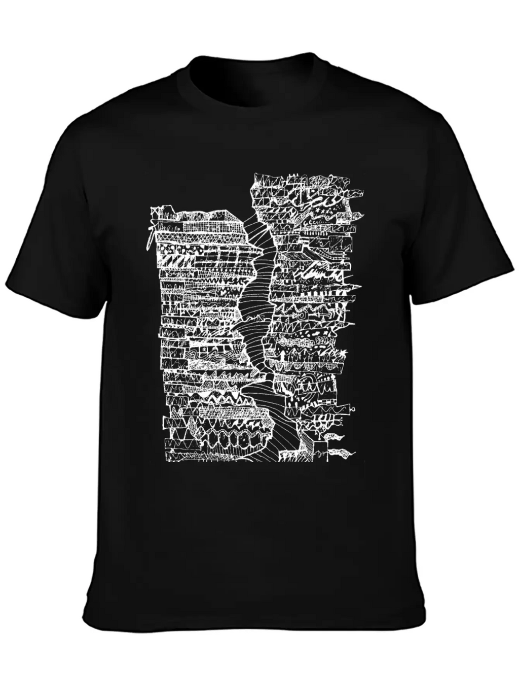 Doodle Tube WHT Unisex Casual T-Shirt – Clean Design For Daily Comfort
