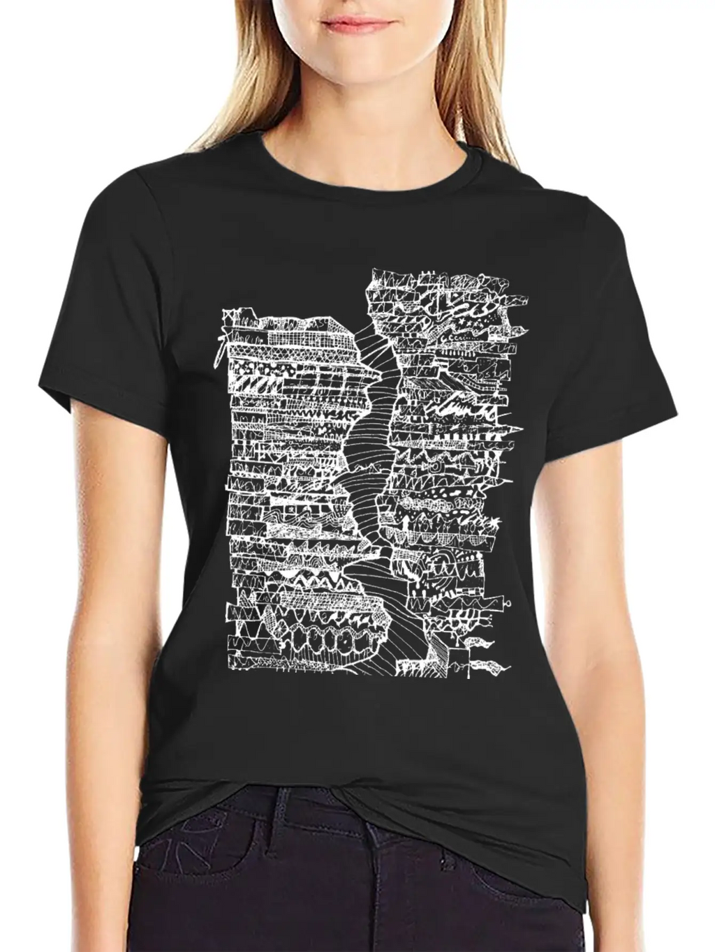 Doodle Tube WHT Unisex Casual T-Shirt – Clean Design For Daily Comfort