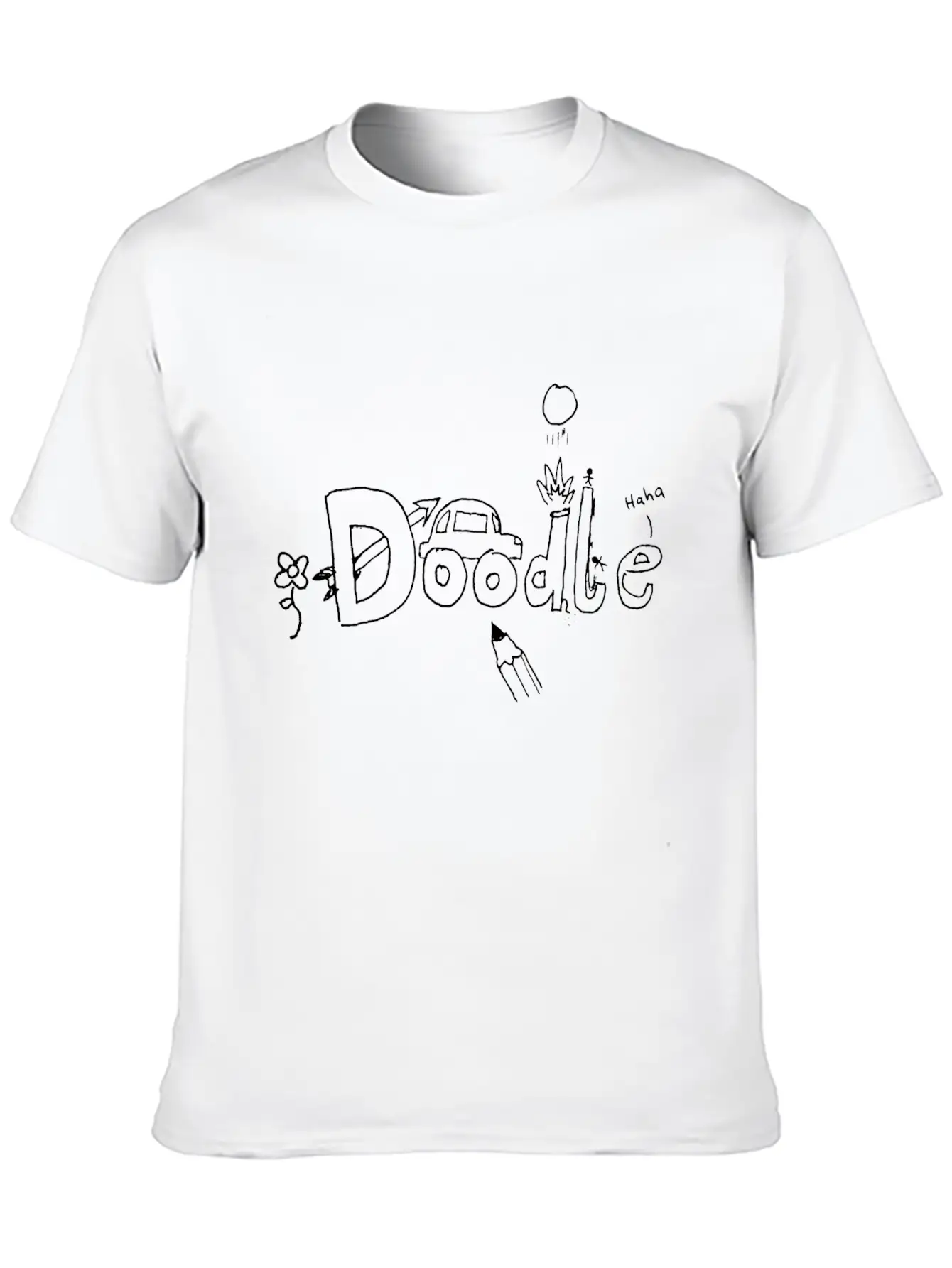 Doodle Unisex Casual T-Shirt – Clean Design For Daily Comfort
