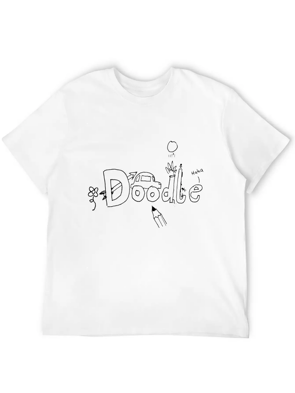 Doodle Unisex Casual T-Shirt – Clean Design For Daily Comfort