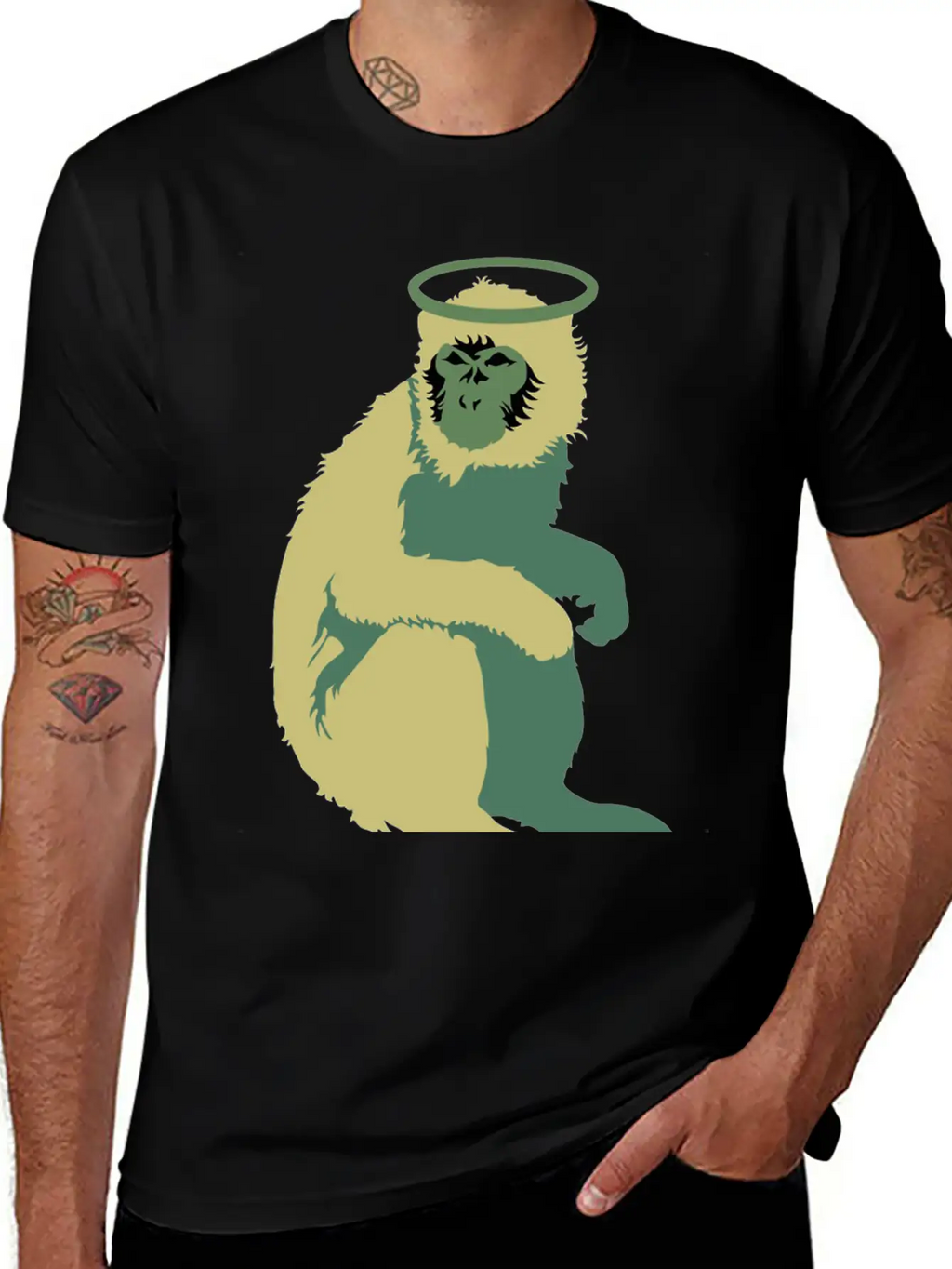 Doolittle Monkey Unisex Short Sleeve Soft Cotton T-Shirt – Casual Everyday Wear
