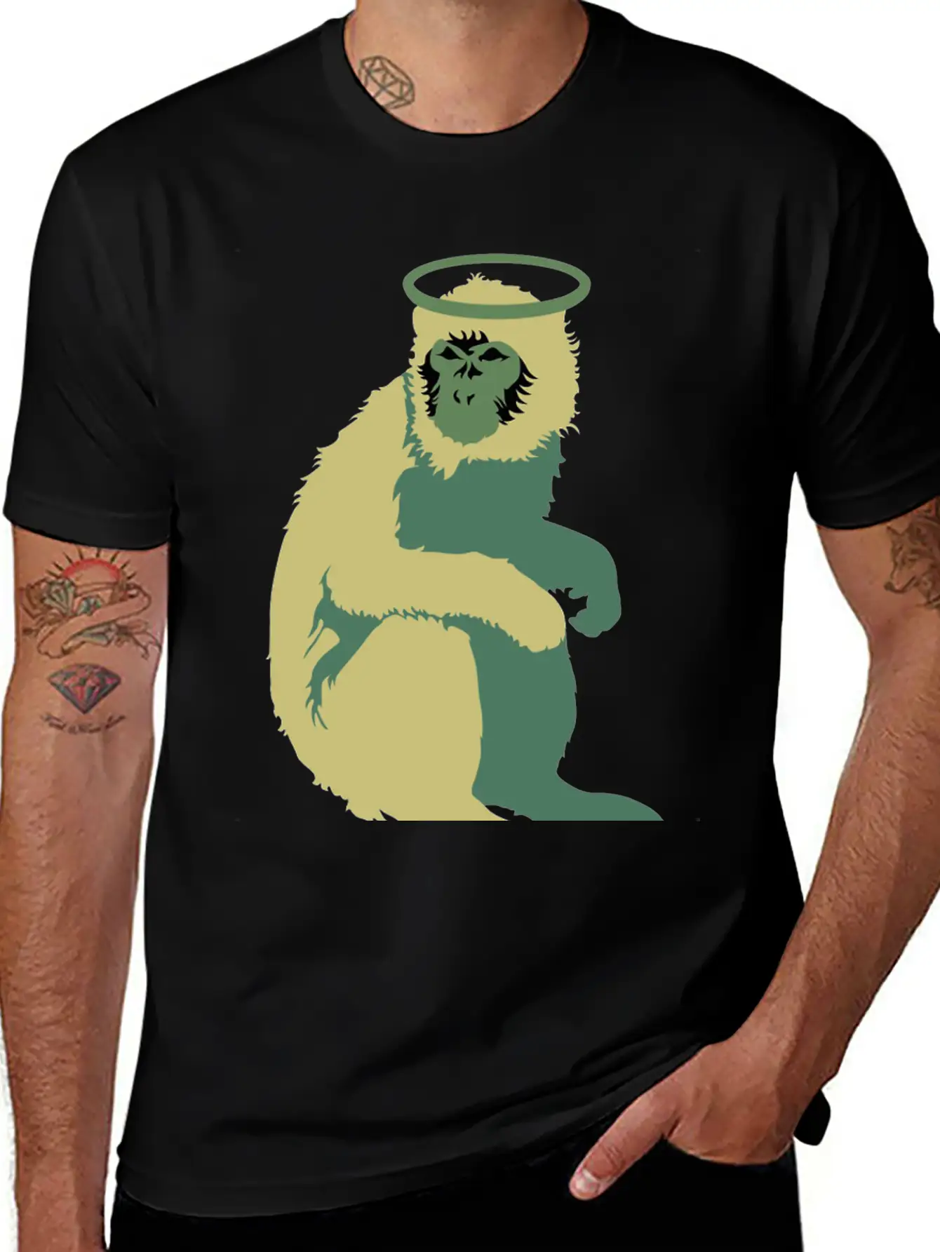 Doolittle Monkey Unisex Short Sleeve Soft Cotton T-Shirt – Casual Everyday Wear