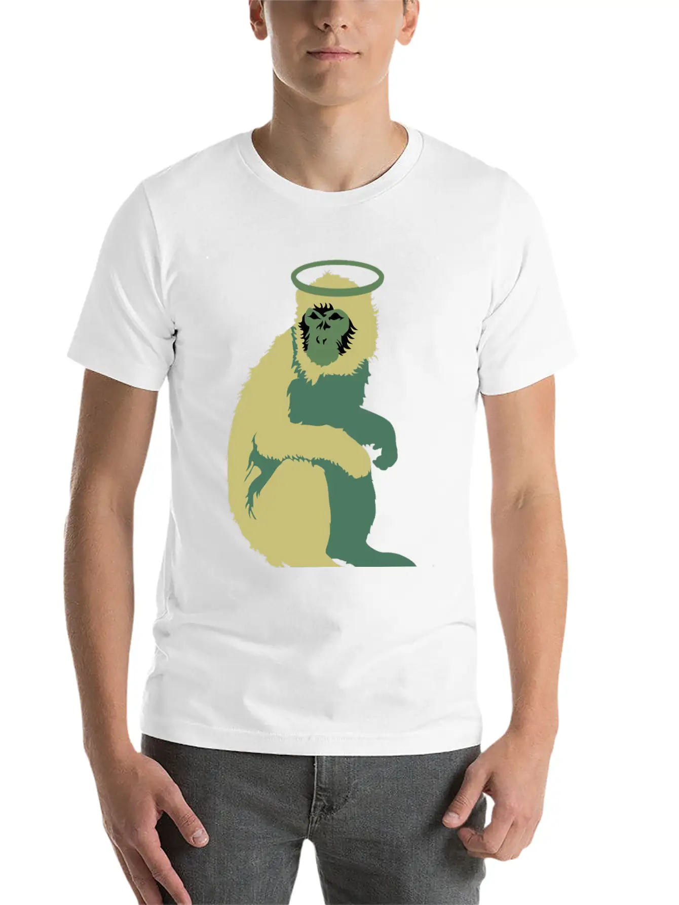 Doolittle Monkey Unisex Short Sleeve Soft Cotton T-Shirt – Casual Everyday Wear