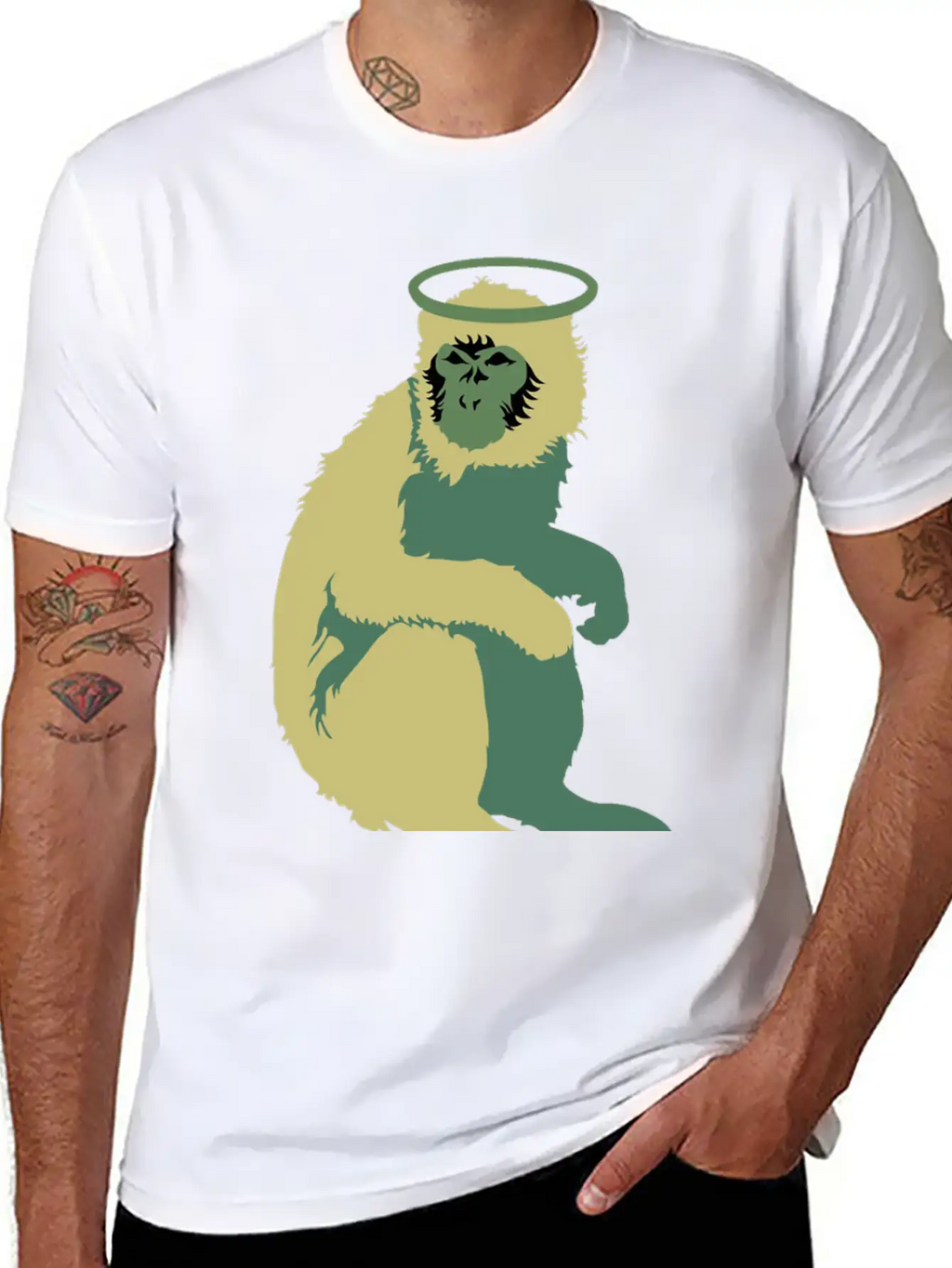 Doolittle Monkey Unisex Short Sleeve Soft Cotton T-Shirt – Casual Everyday Wear