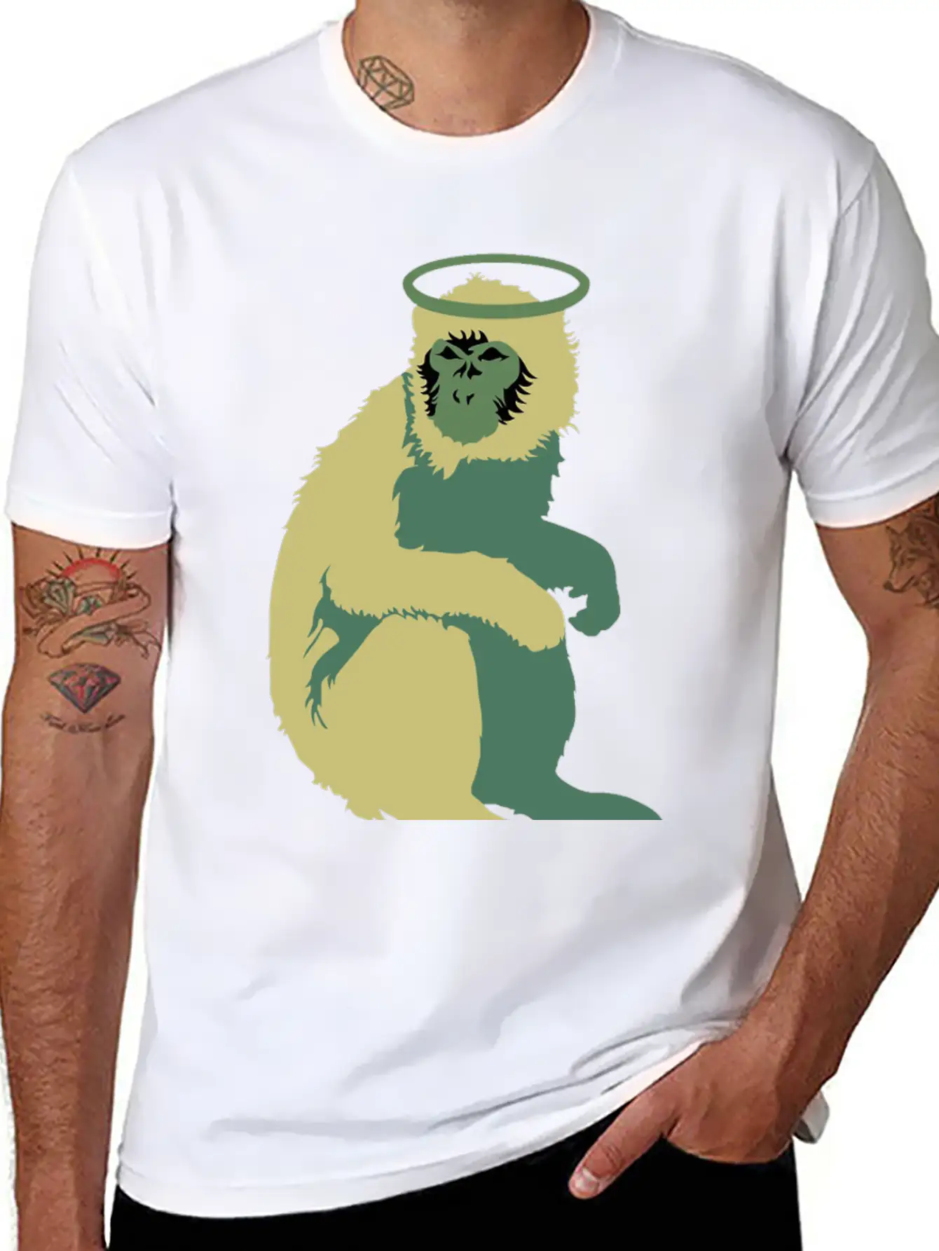 Doolittle Monkey Unisex Short Sleeve Soft Cotton T-Shirt – Casual Everyday Wear