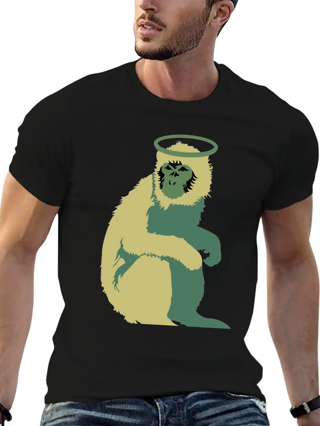 Doolittle Monkey Unisex Short Sleeve Soft Cotton T-Shirt – Casual Everyday Wear