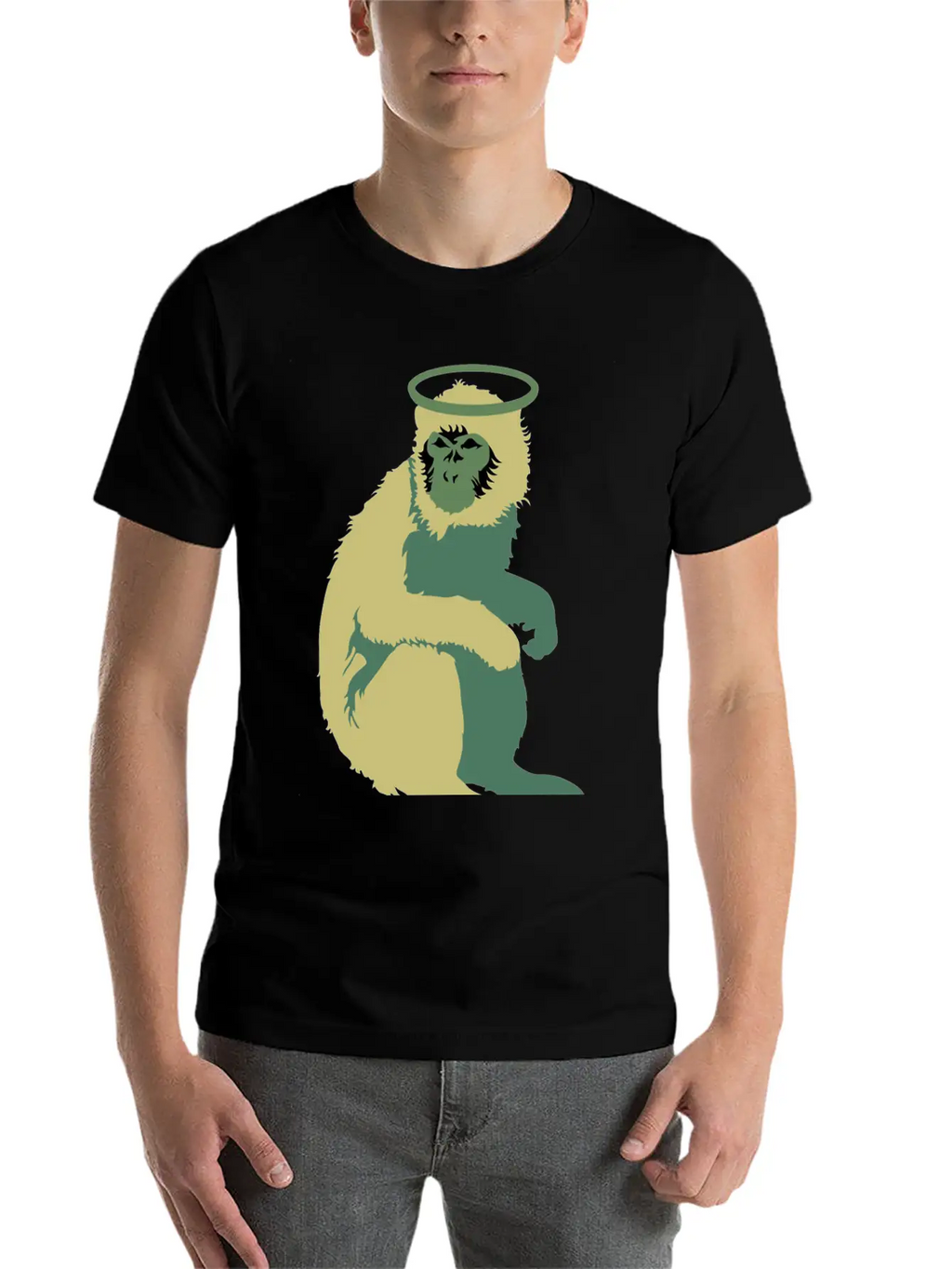 Doolittle Monkey Unisex Short Sleeve Soft Cotton T-Shirt – Casual Everyday Wear
