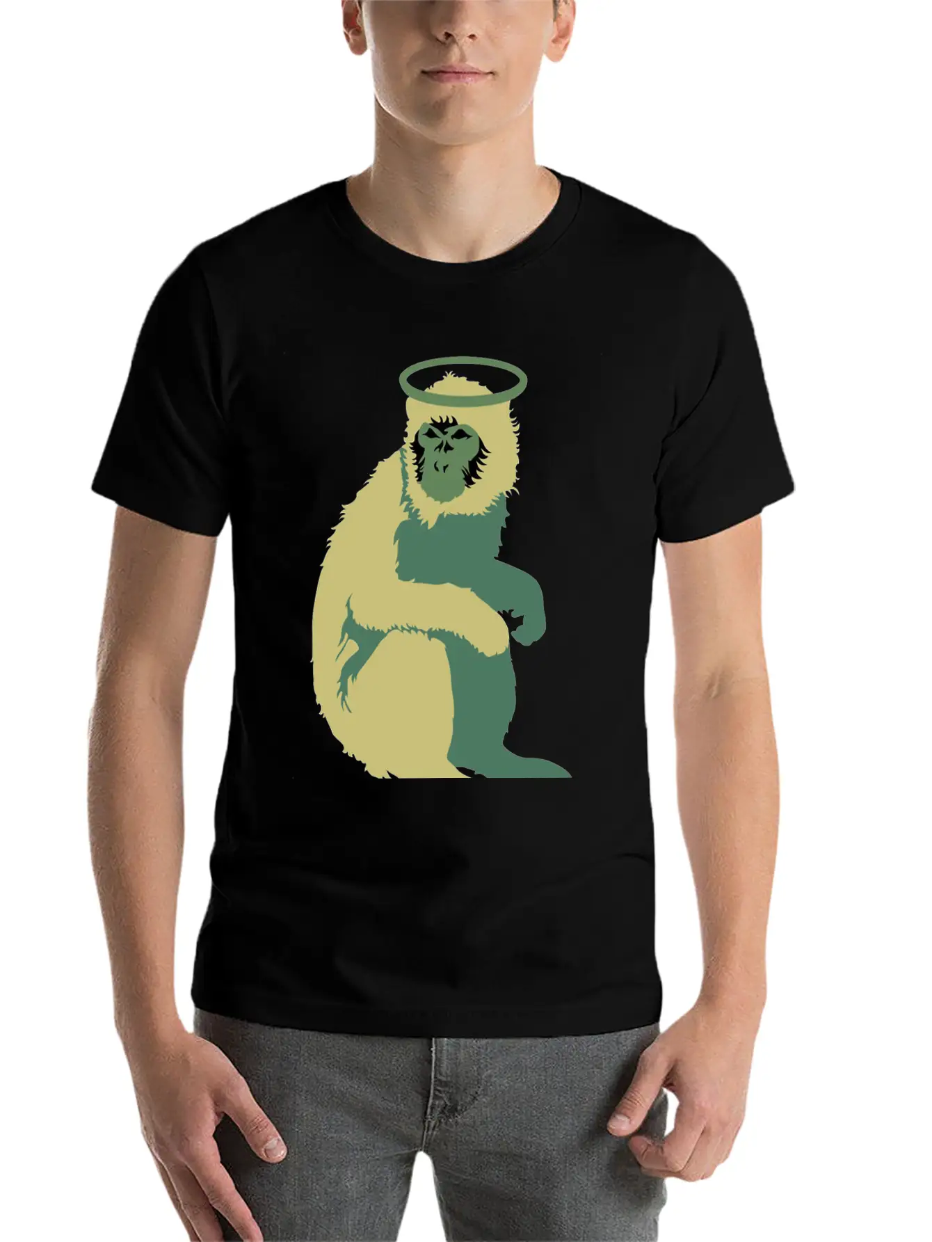 Doolittle Monkey Unisex Short Sleeve Soft Cotton T-Shirt – Casual Everyday Wear