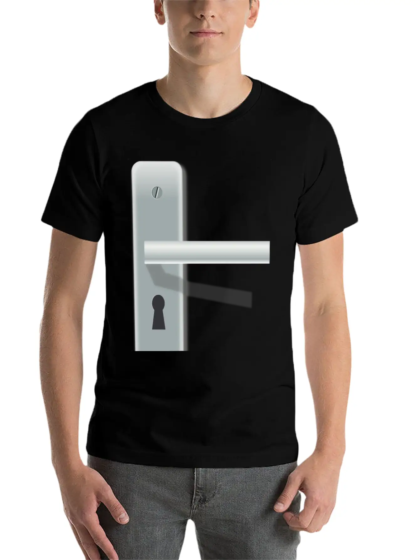 Doorlatch With Lock Breathable Soft Cotton T-Shirt – Timeless Casual Look