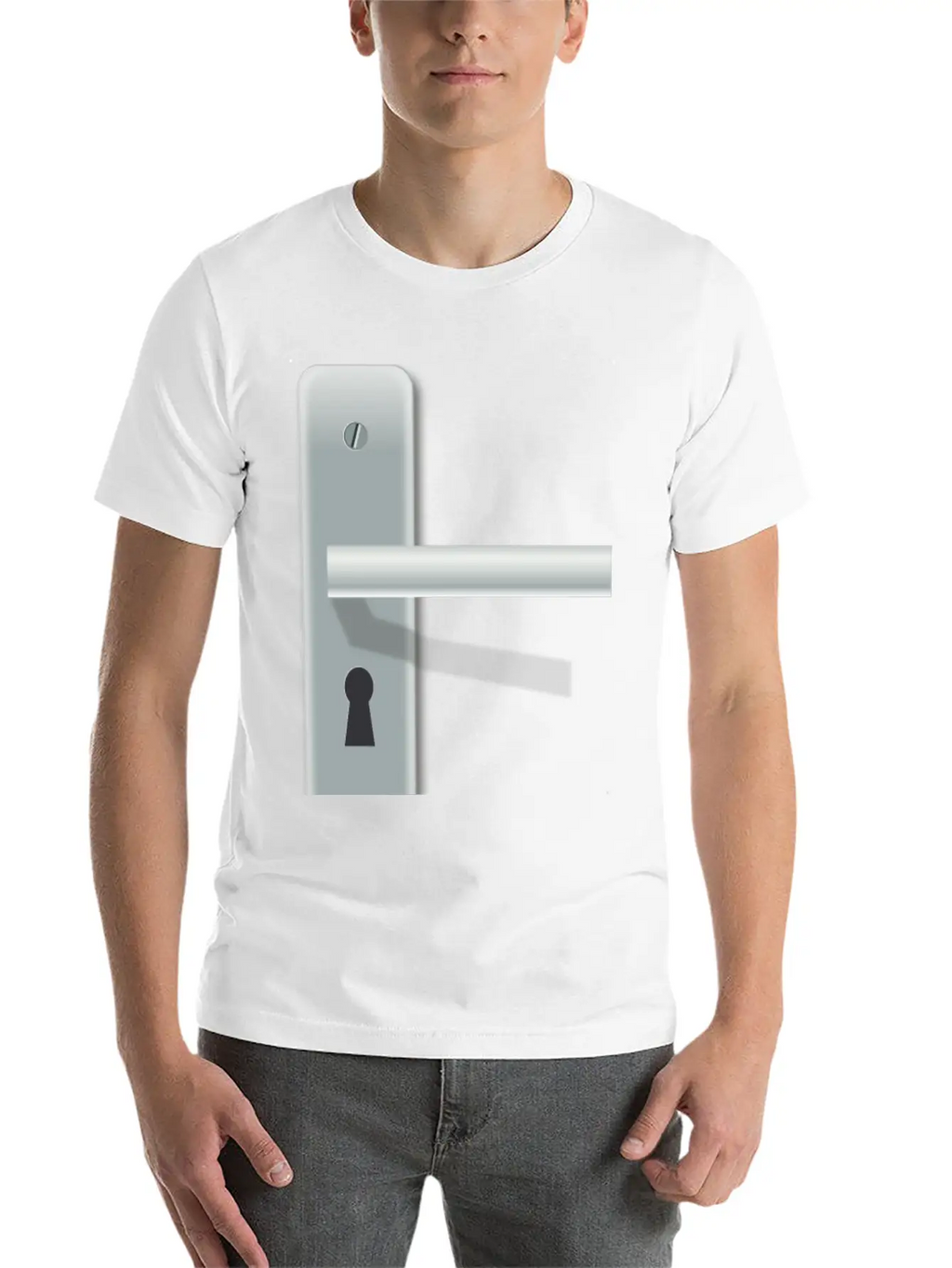 Doorlatch With Lock Breathable Soft Cotton T-Shirt – Timeless Casual Look