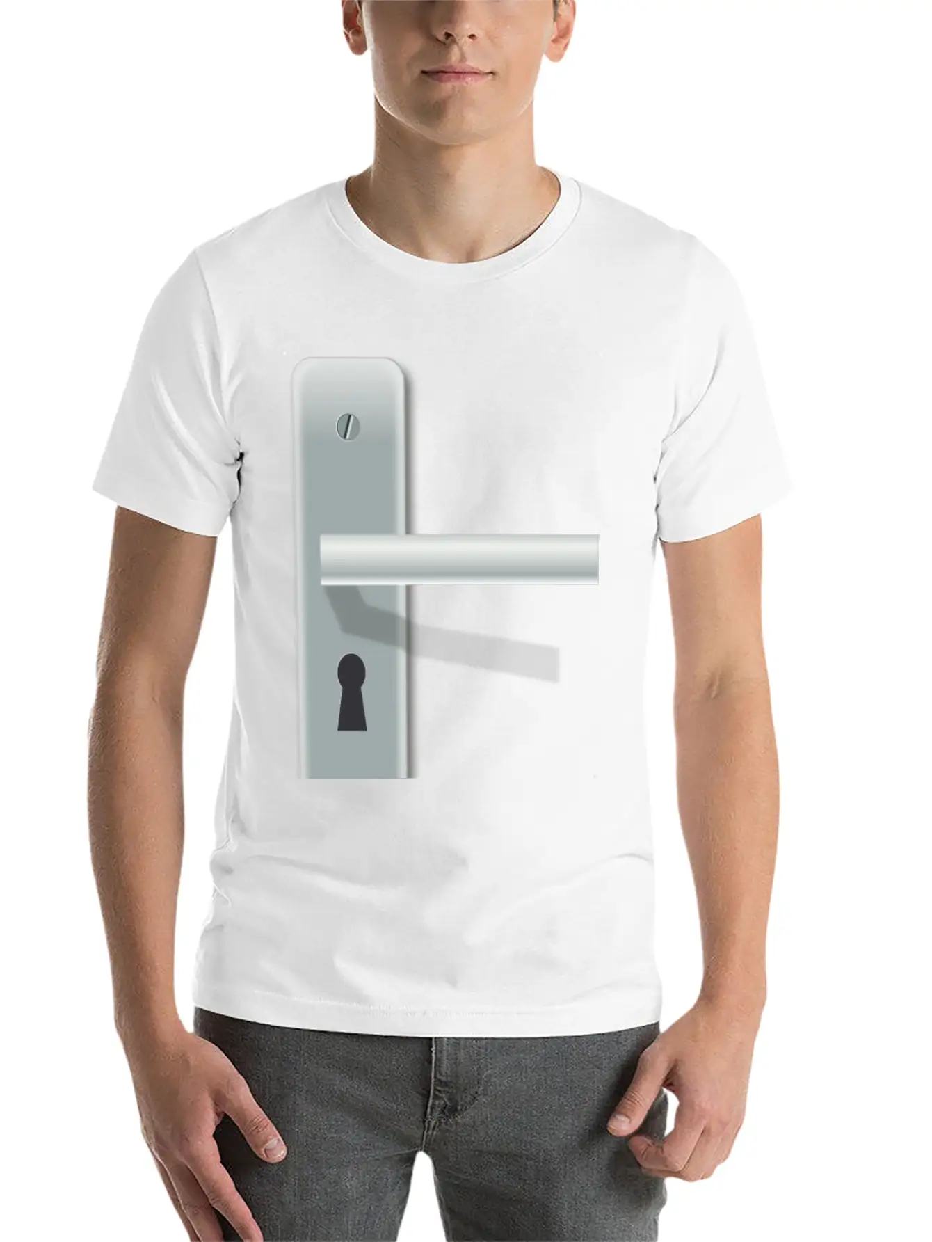 Doorlatch With Lock Breathable Soft Cotton T-Shirt – Timeless Casual Look