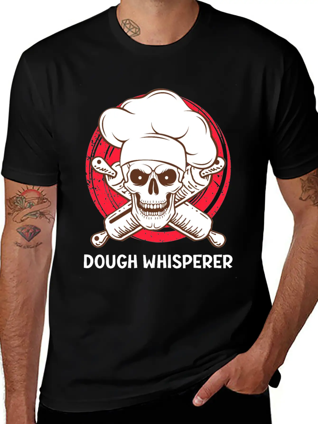 Dough Whisperer Baking Lover Baking Confectioner Unisex Short Sleeve Soft Cotton T-Shirt – Casual Everyday Wear