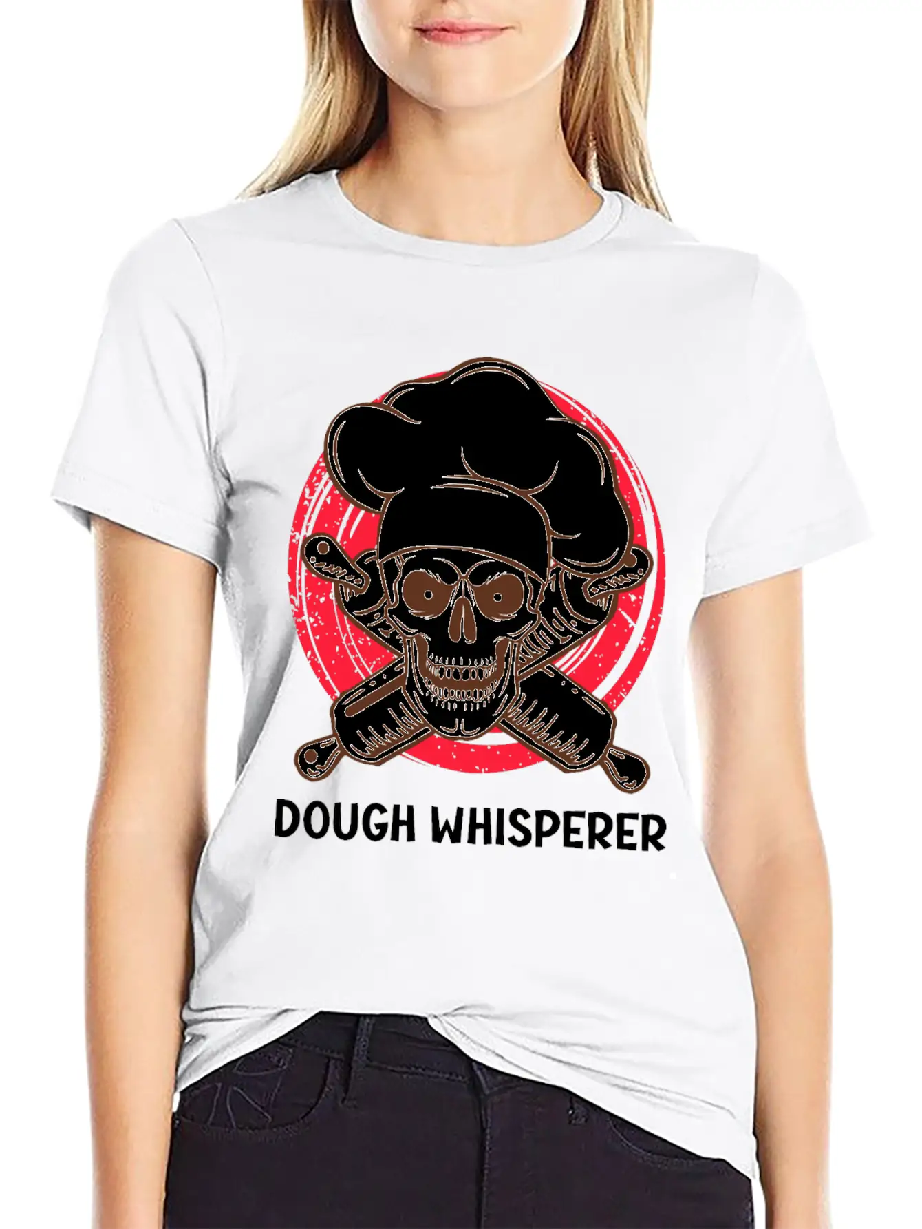 Dough Whisperer Baking Lover Baking Confectioner Unisex Short Sleeve Soft Cotton T-Shirt – Casual Everyday Wear