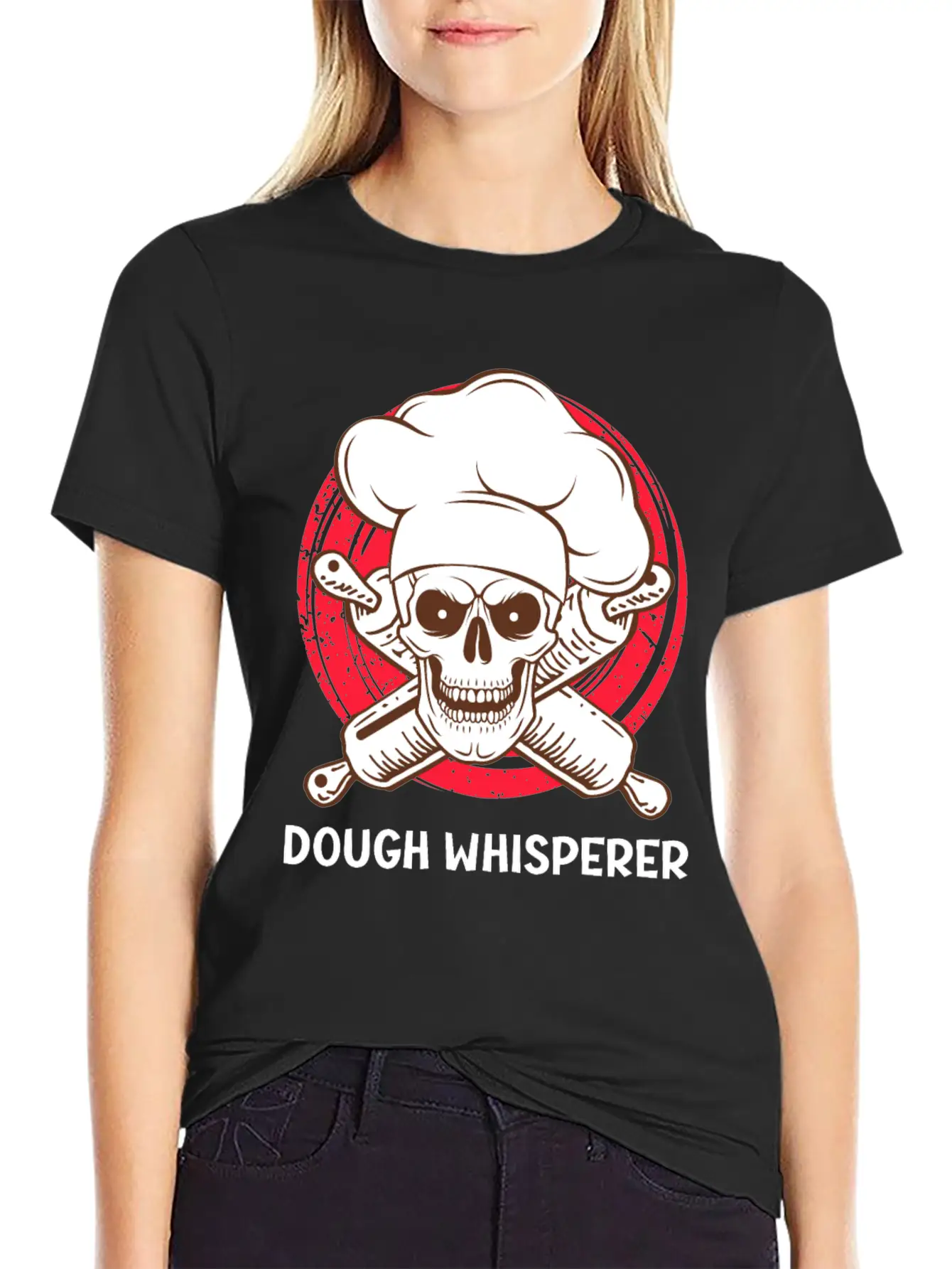 Dough Whisperer Baking Lover Baking Confectioner Unisex Short Sleeve Soft Cotton T-Shirt – Casual Everyday Wear