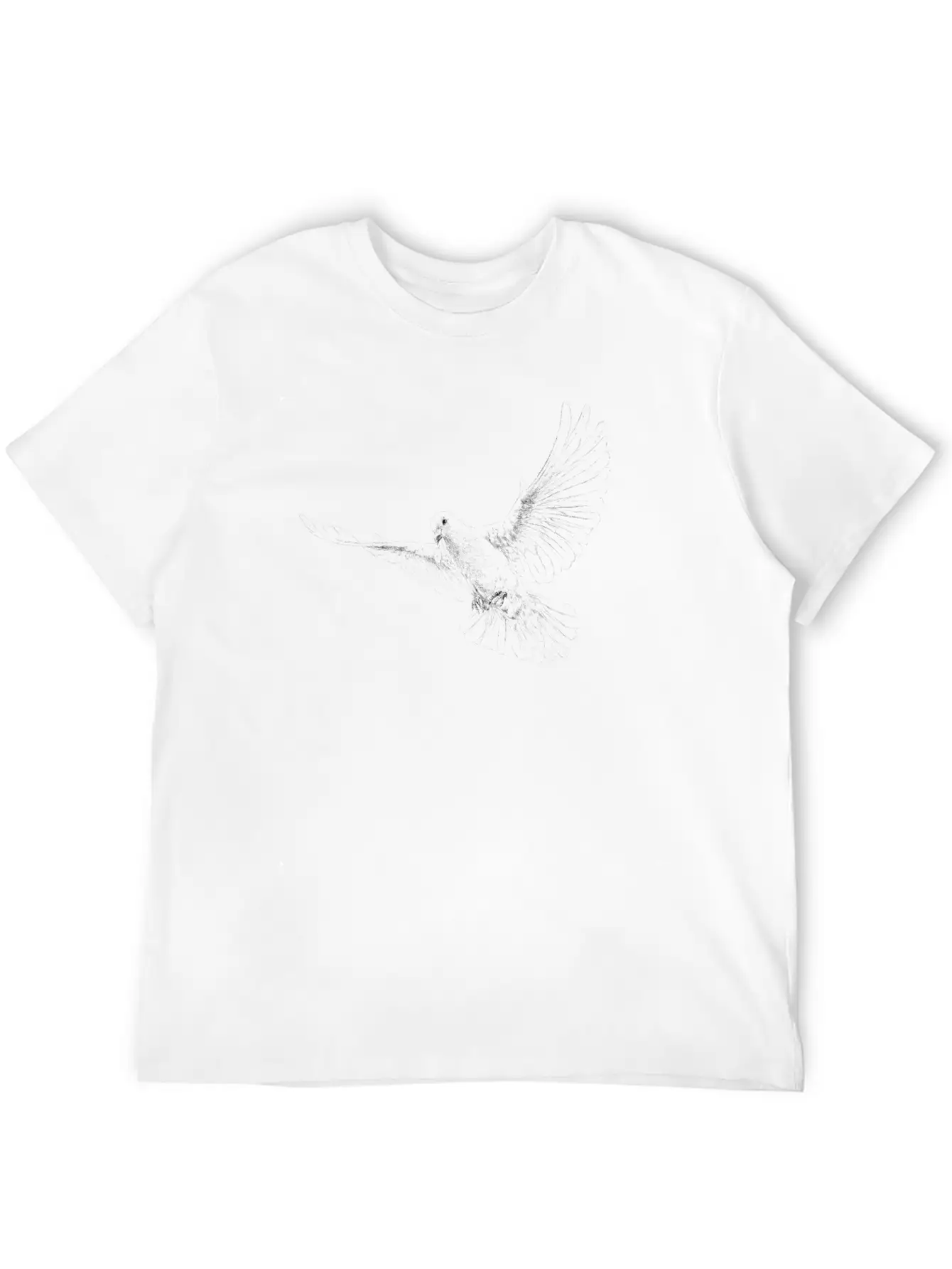 Dove Essential Cotton Tee For Daily Outfits – Unisex Style