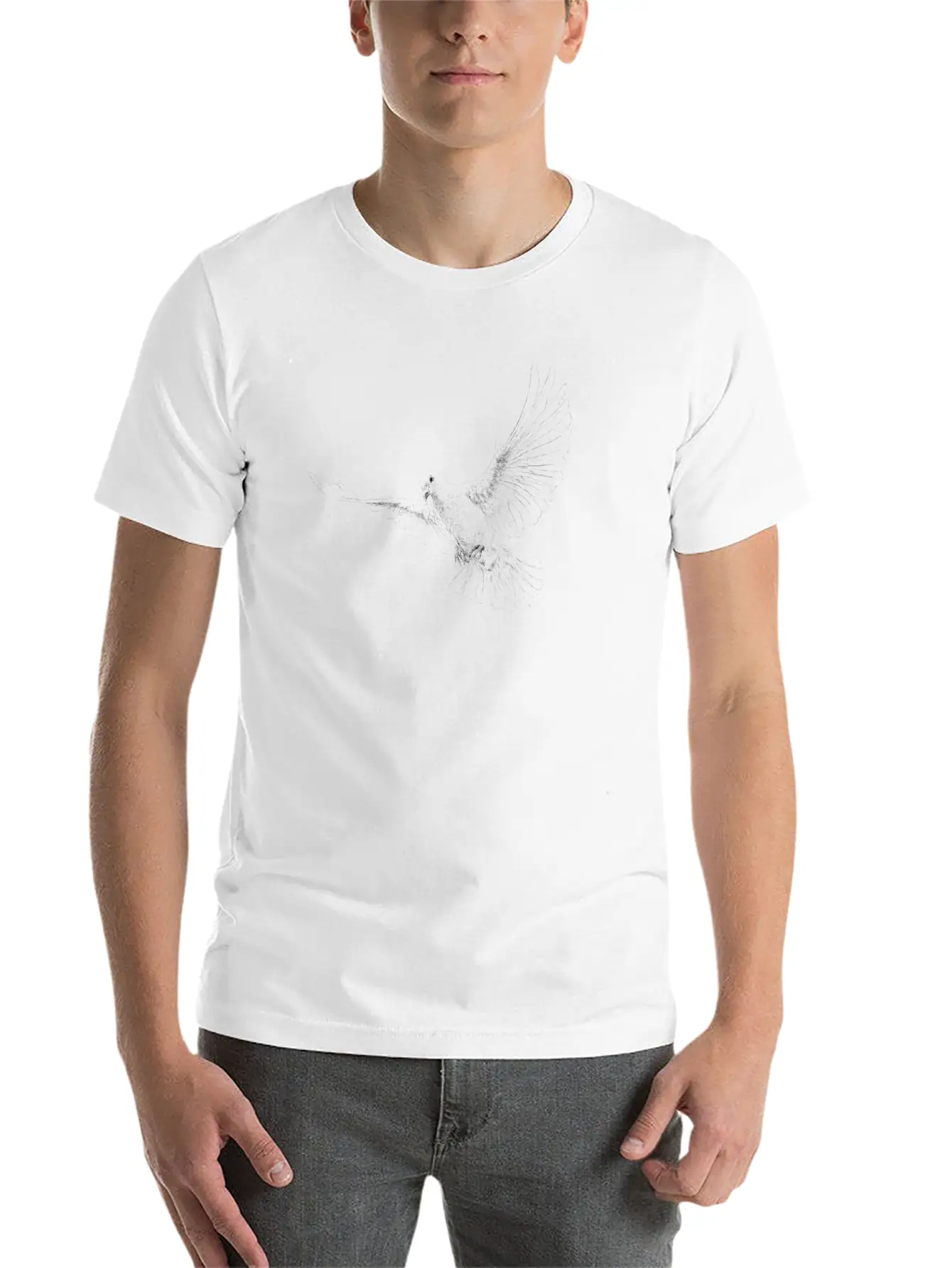 Dove Essential Cotton Tee For Daily Outfits – Unisex Style