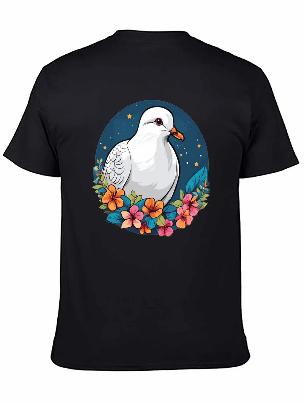 Dove Unisex Short Sleeve Soft Cotton T-Shirt – Casual Everyday Wear