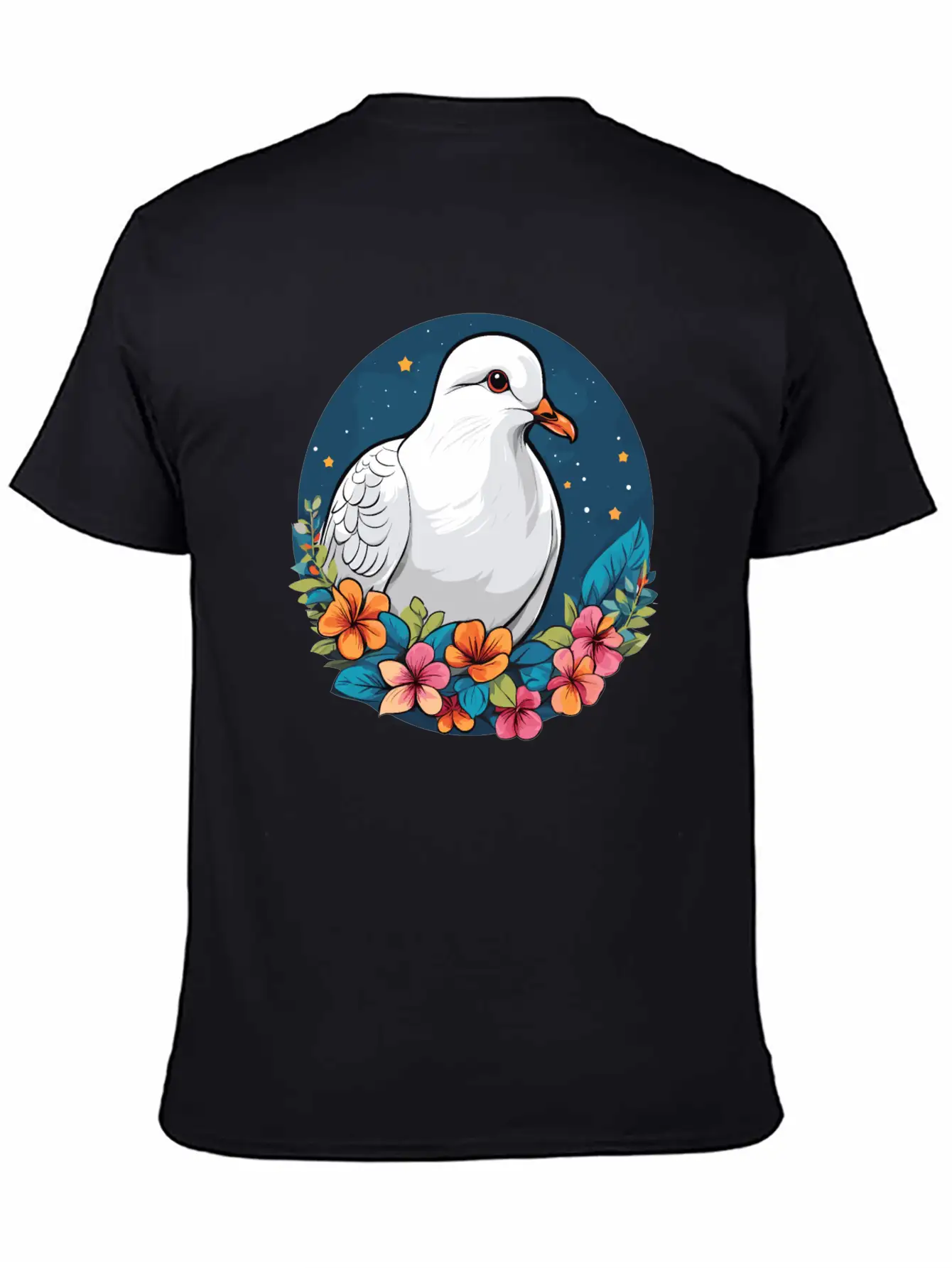 Dove Unisex Short Sleeve Soft Cotton T-Shirt – Casual Everyday Wear