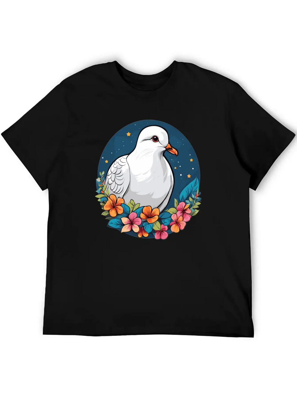 Dove Unisex Short Sleeve Soft Cotton T-Shirt – Casual Everyday Wear