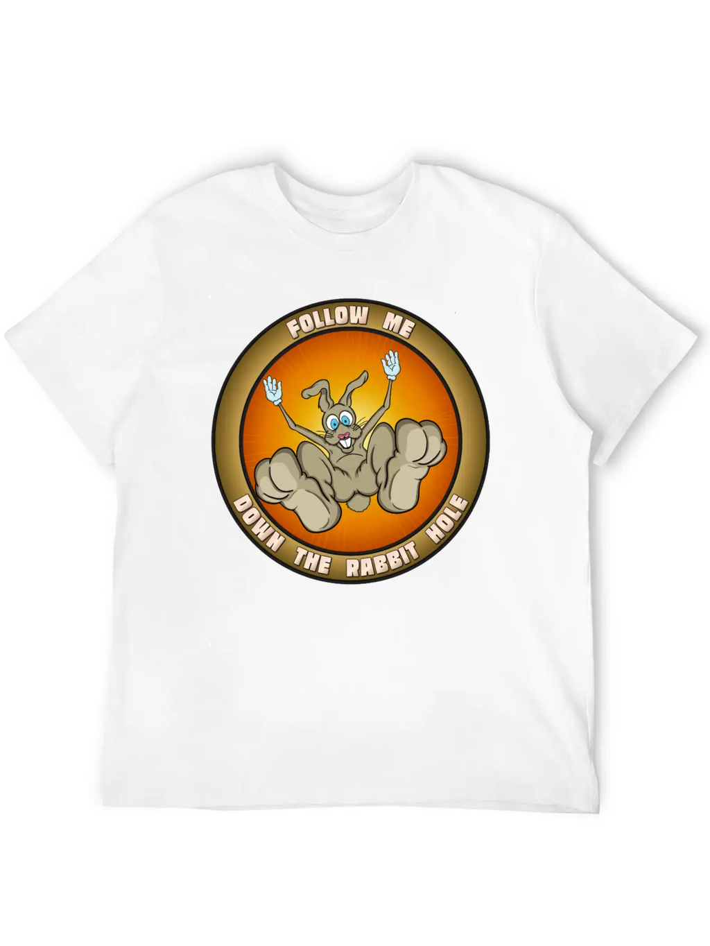 Down The Rabbit Hole Casual Graphic T-Shirt – Simple And Comfortable Daily Wear