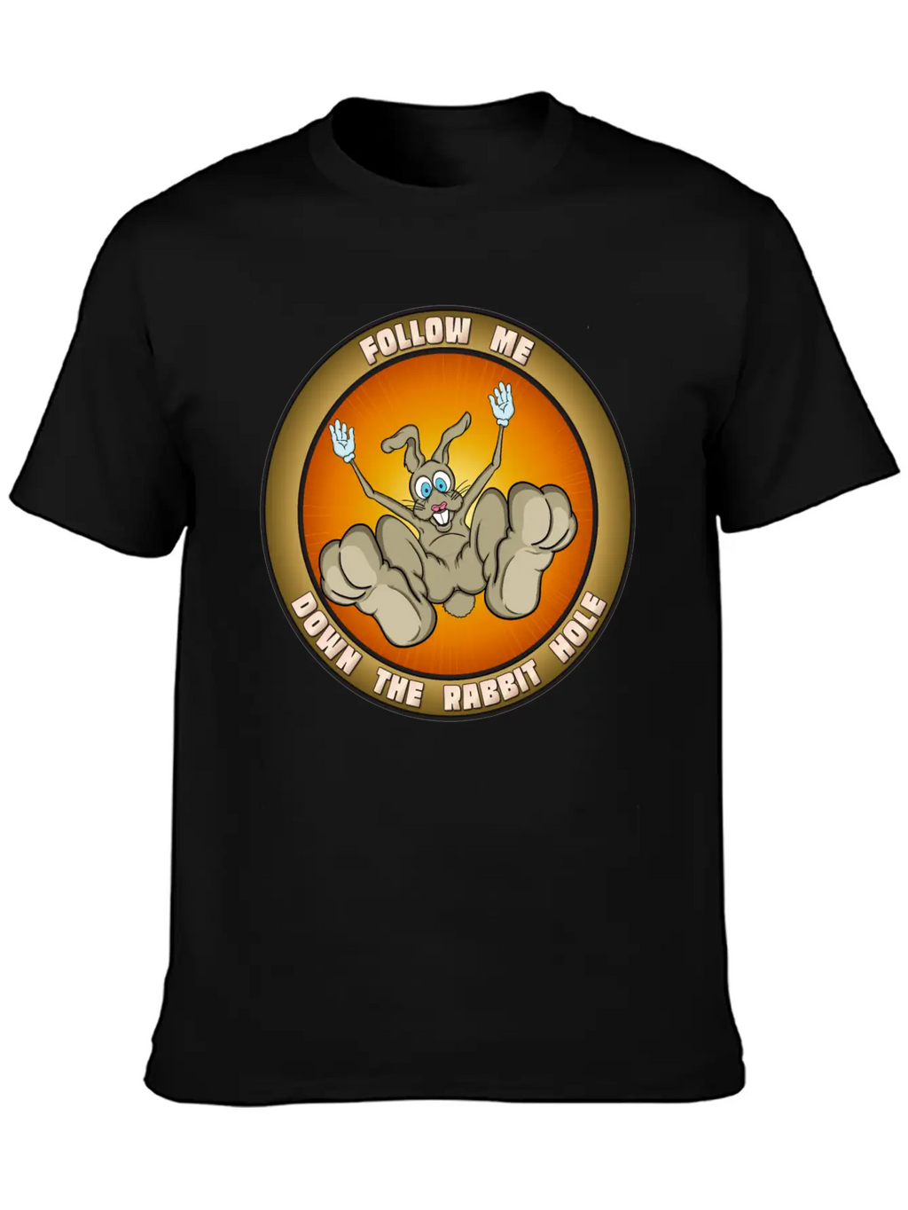 Down The Rabbit Hole Casual Graphic T-Shirt – Simple And Comfortable Daily Wear