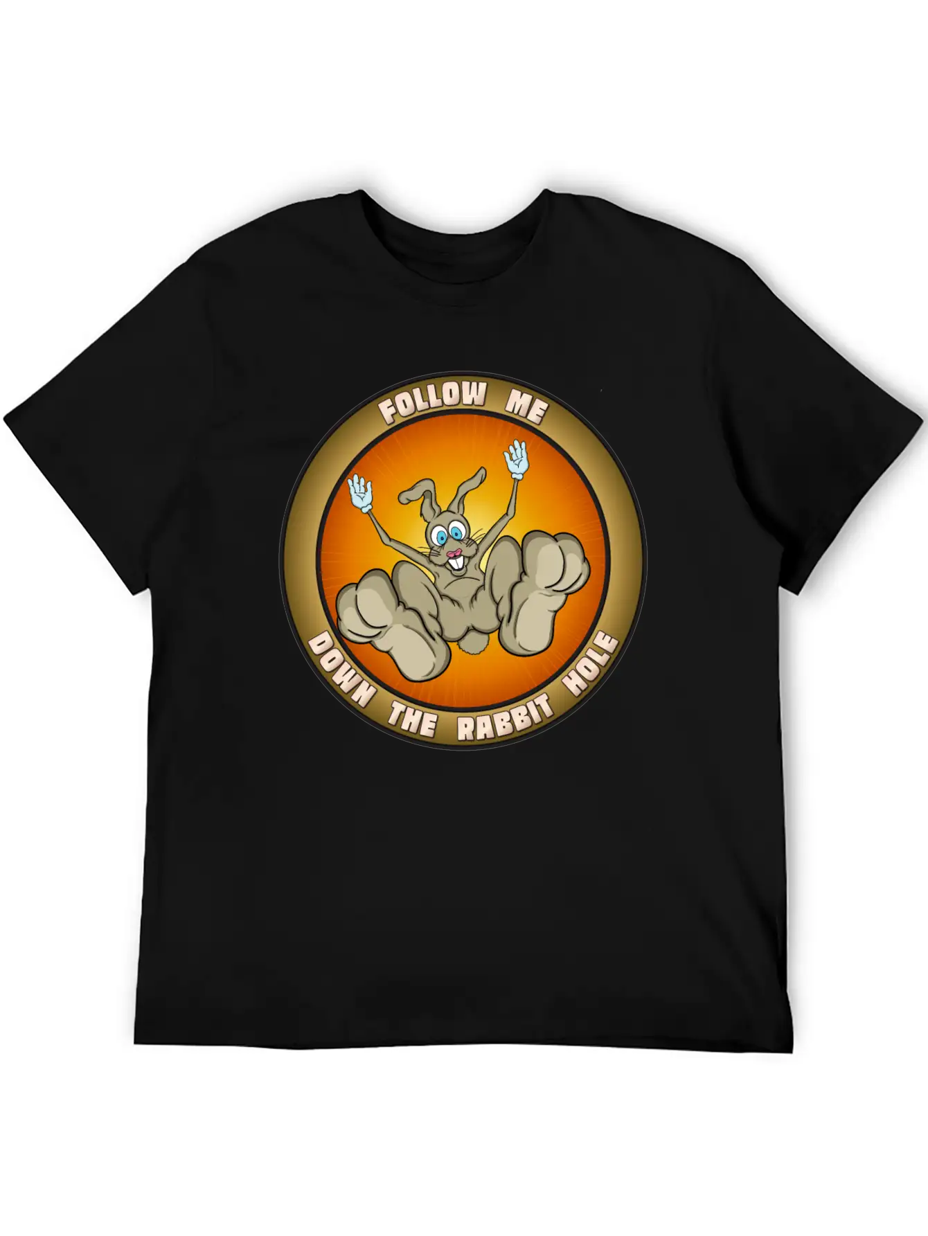 Down The Rabbit Hole Casual Graphic T-Shirt – Simple And Comfortable Daily Wear