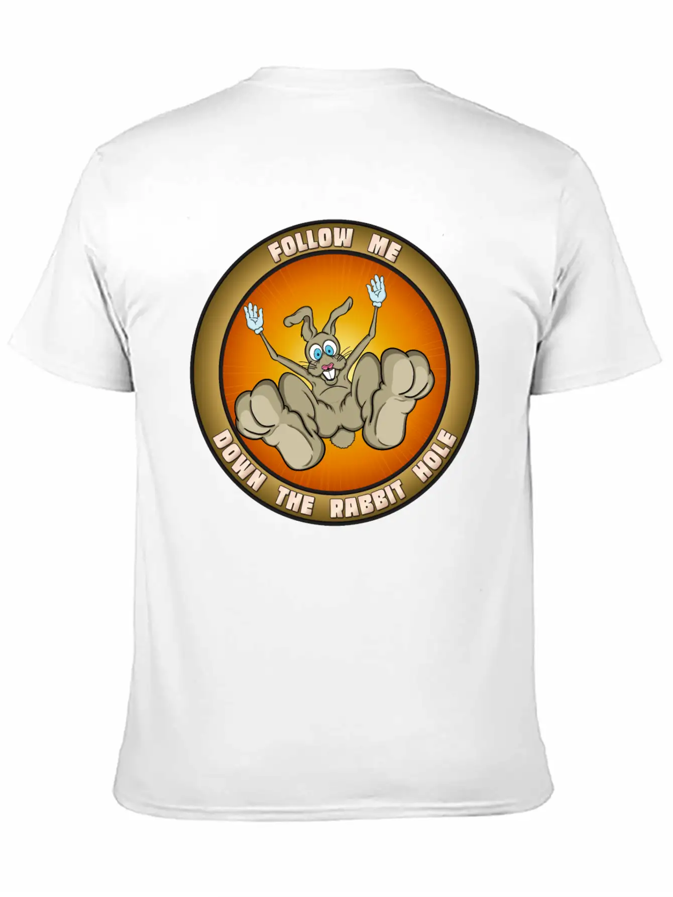 Down The Rabbit Hole Casual Graphic T-Shirt – Simple And Comfortable Daily Wear