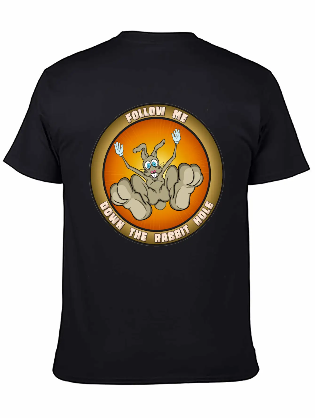 Down The Rabbit Hole Casual Graphic T-Shirt – Simple And Comfortable Daily Wear