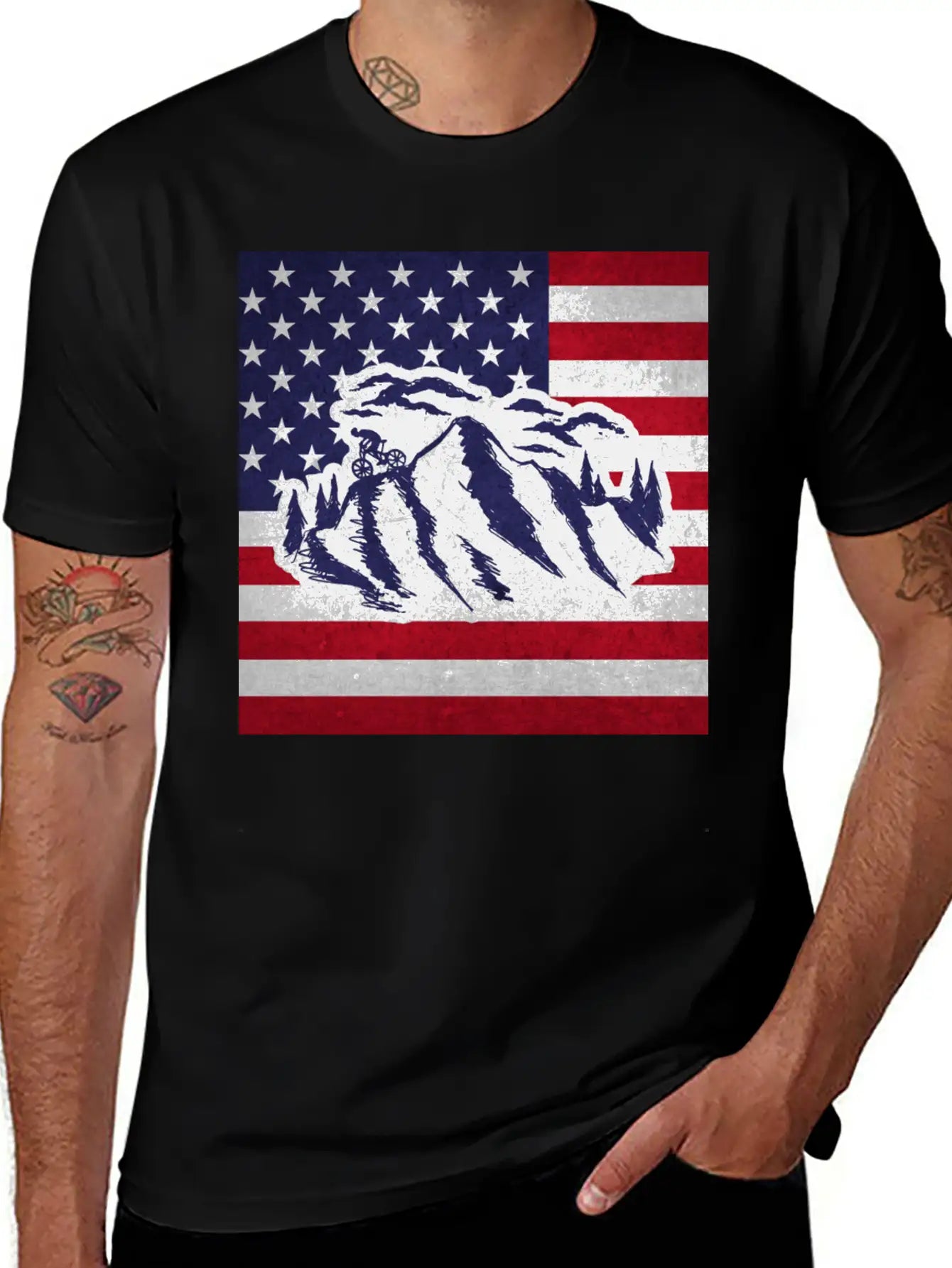Downhill Mountain Bike Unisex Short Sleeve Soft Cotton T-Shirt – Casual Everyday Wear
